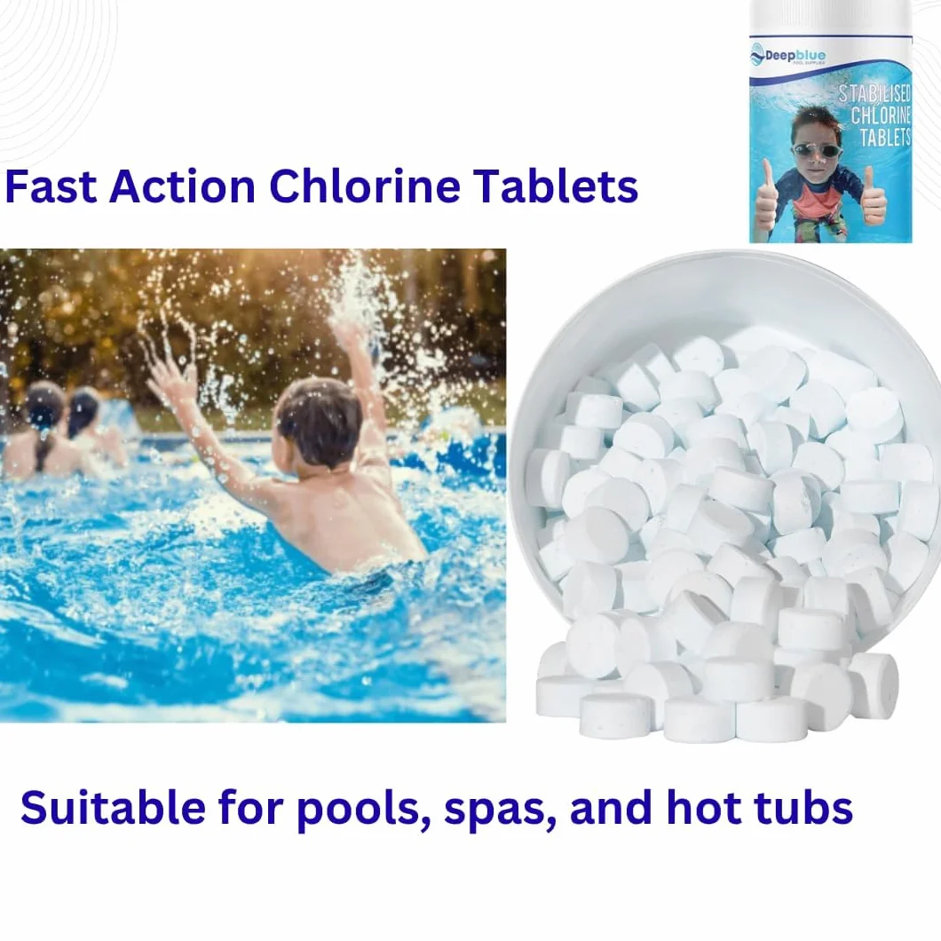 Deep Blue Wielofunkcyjne tabletki chlorowe 5 kg do jacuzzi, spa, basenu. 5 kg tabletek 20 g.