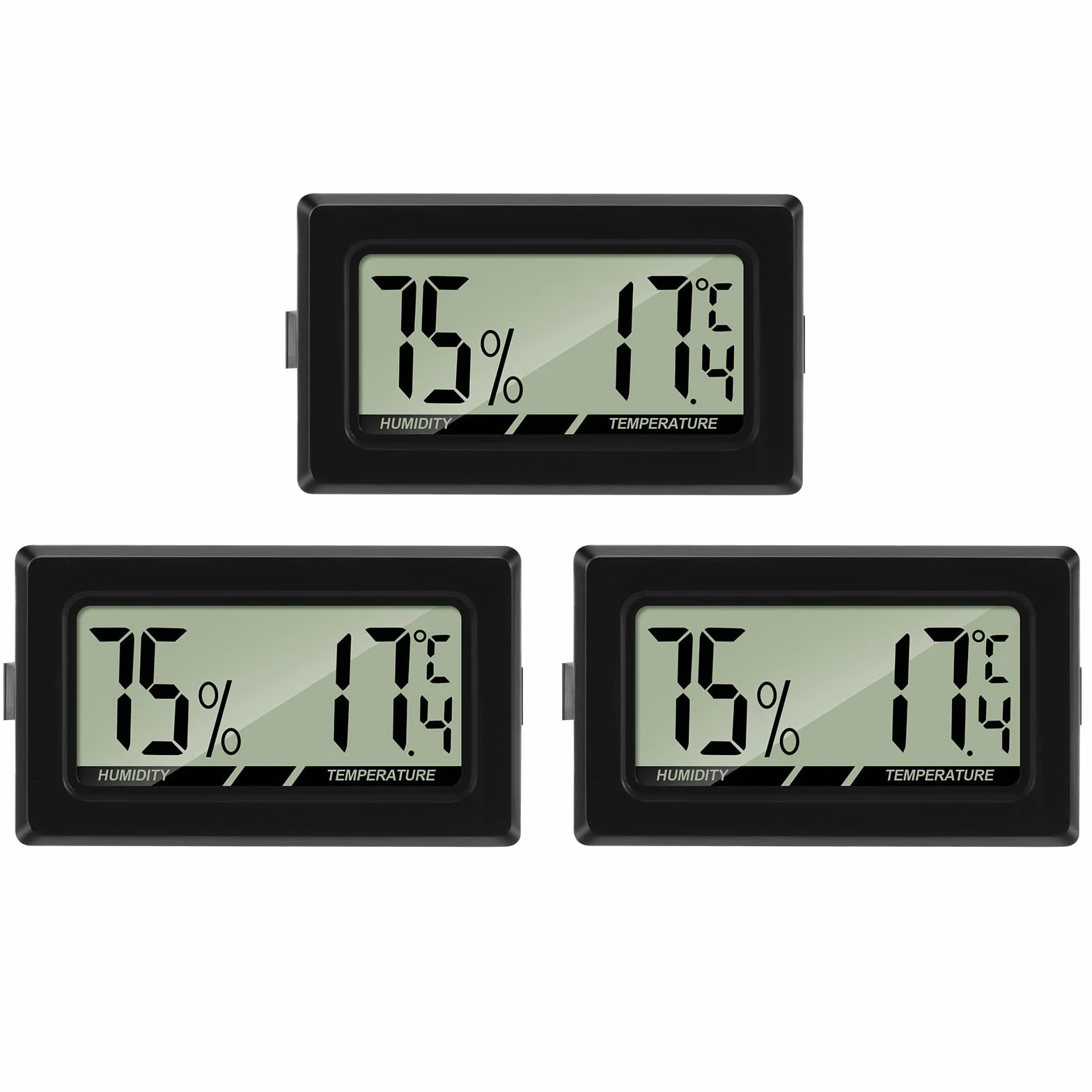 Thlevel Cyfrowy termometr LCD higrometr miernik temperatury wilgotności 3 szt