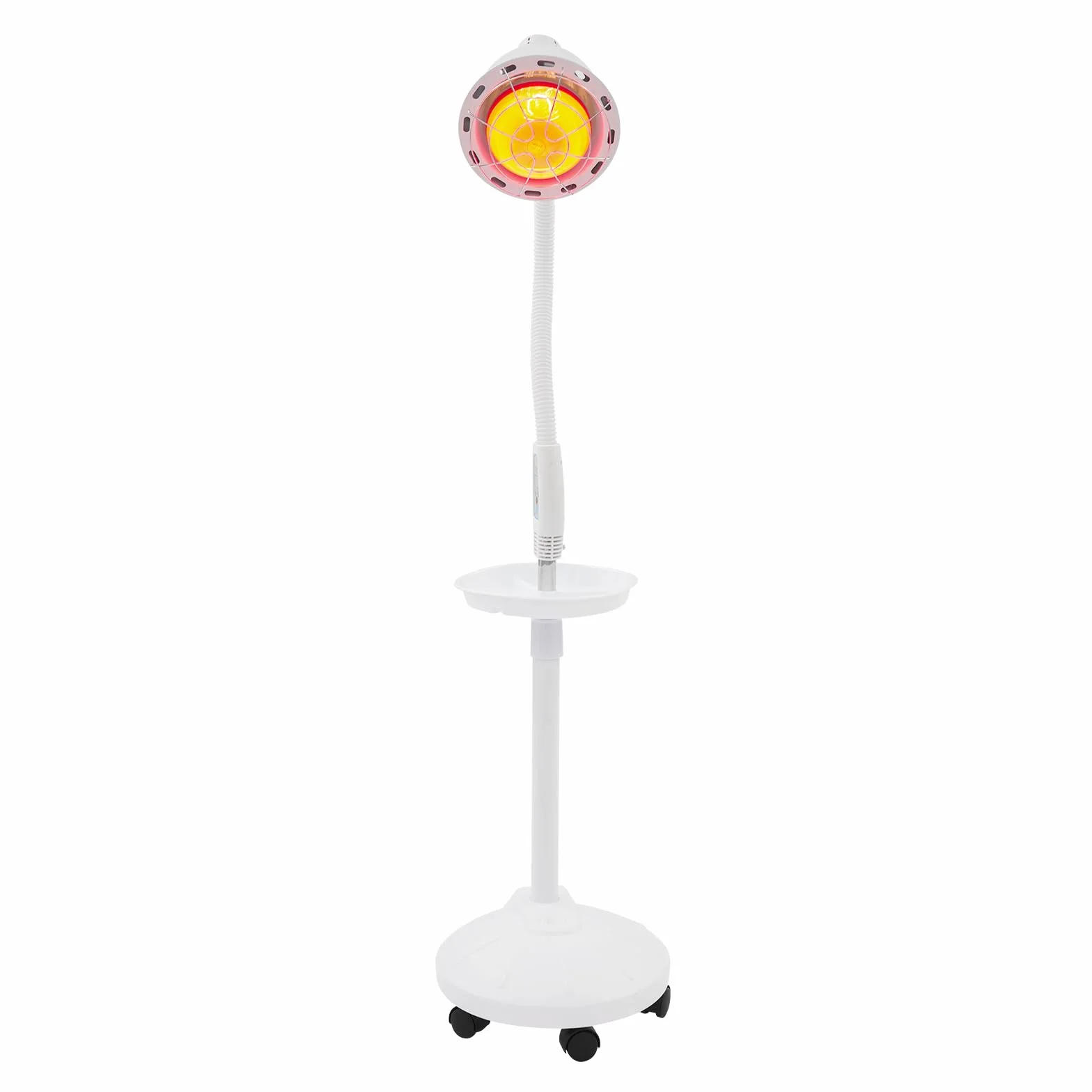 Lampa podczerwieni, 275 W, promiennik podczerwieni z elastycznym ramieniem, regulacja temperatury i wysokości