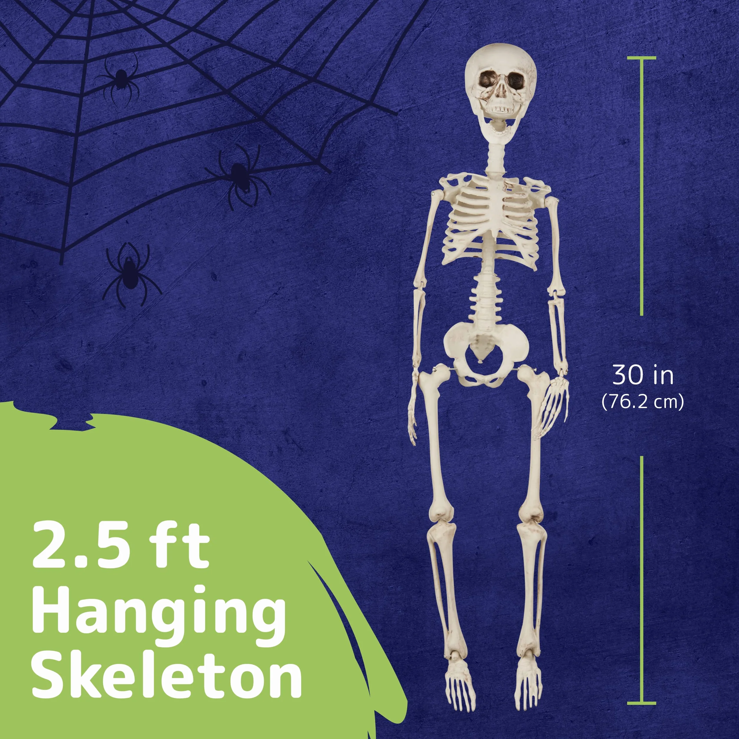 Prextex Szkielet na Halloween 76 cm z ruchomymi przegubami dekoracja