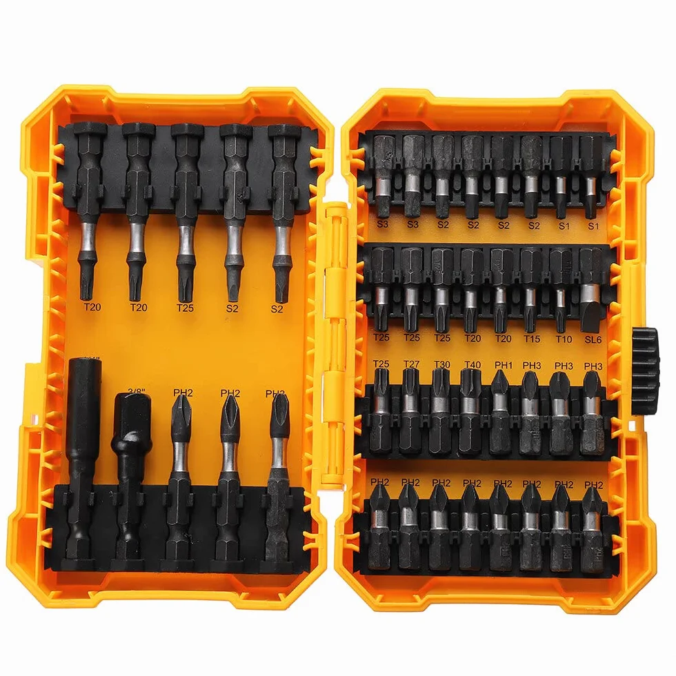 Adapter nasadowy 1/4 cala 18/42 szt. zestaw bitów śrubokrętów S2 stal Impart wkrętarka wiertła do elektronarzędzi-42 szt