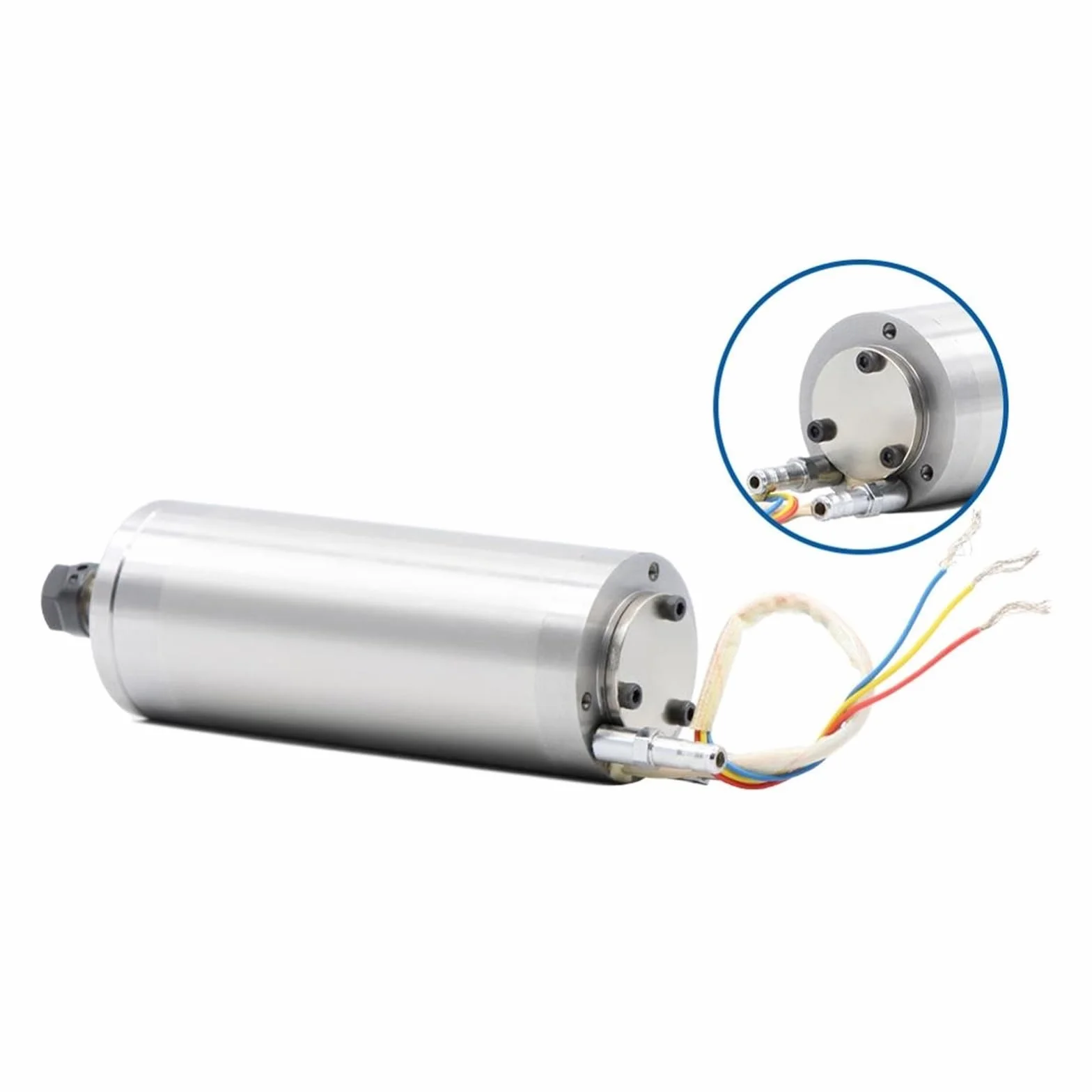 Silnik Wrzecionowy Chłodzony Wodą 75vAC 300w ER8 0-60000 Obr./min Wrzeciono Szybkoobrotowe 48 * 130mm Chłodzenie Wodne Misterna Rzeźba Wysoce Zoptymalizowany
