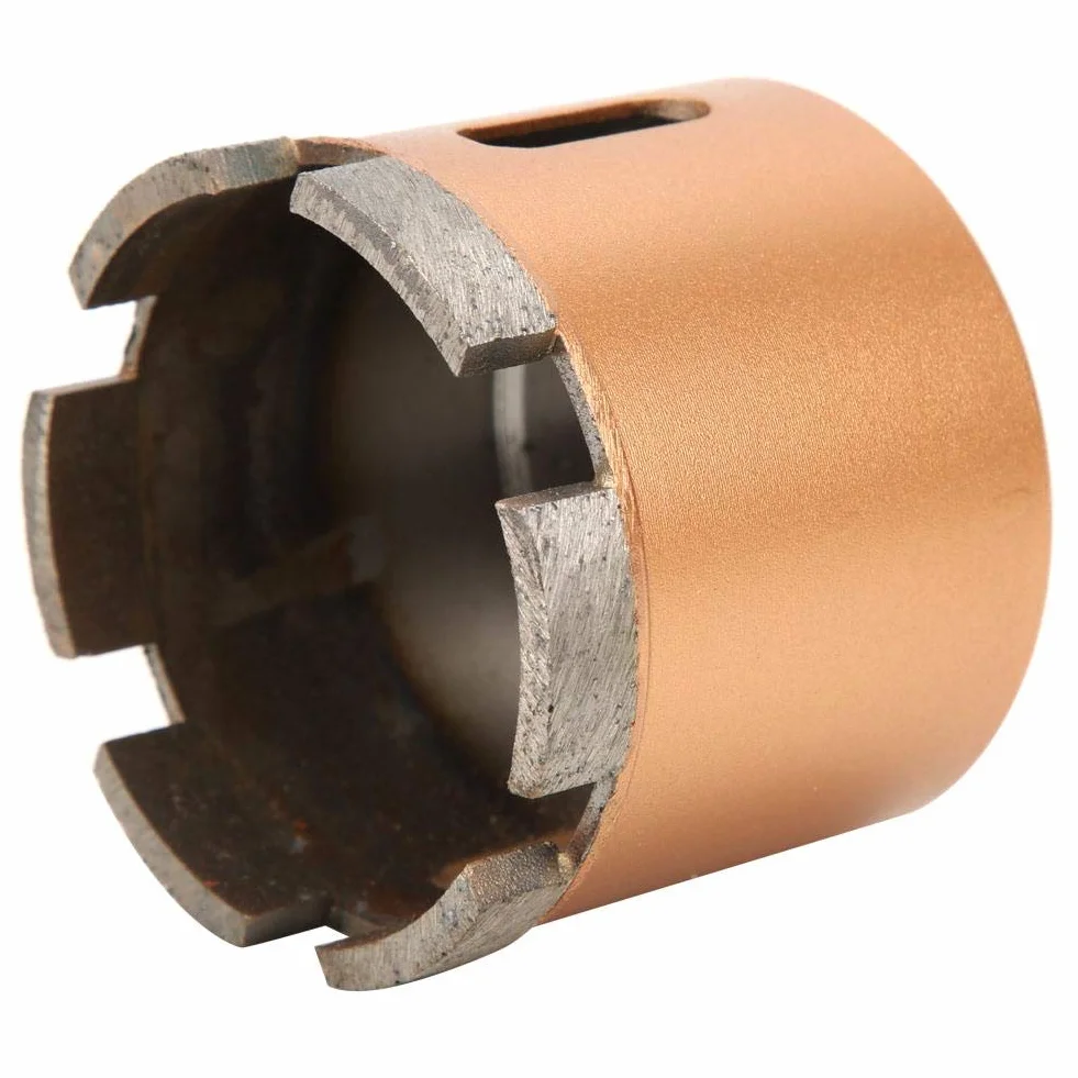 Wiertła diamentowe, 65-75mm trzpień trójkątny otwornice z rdzeniem pustym do wiercenia w płytkach, betonie, cegle, szkle, marmurze i ceramice (65mm)