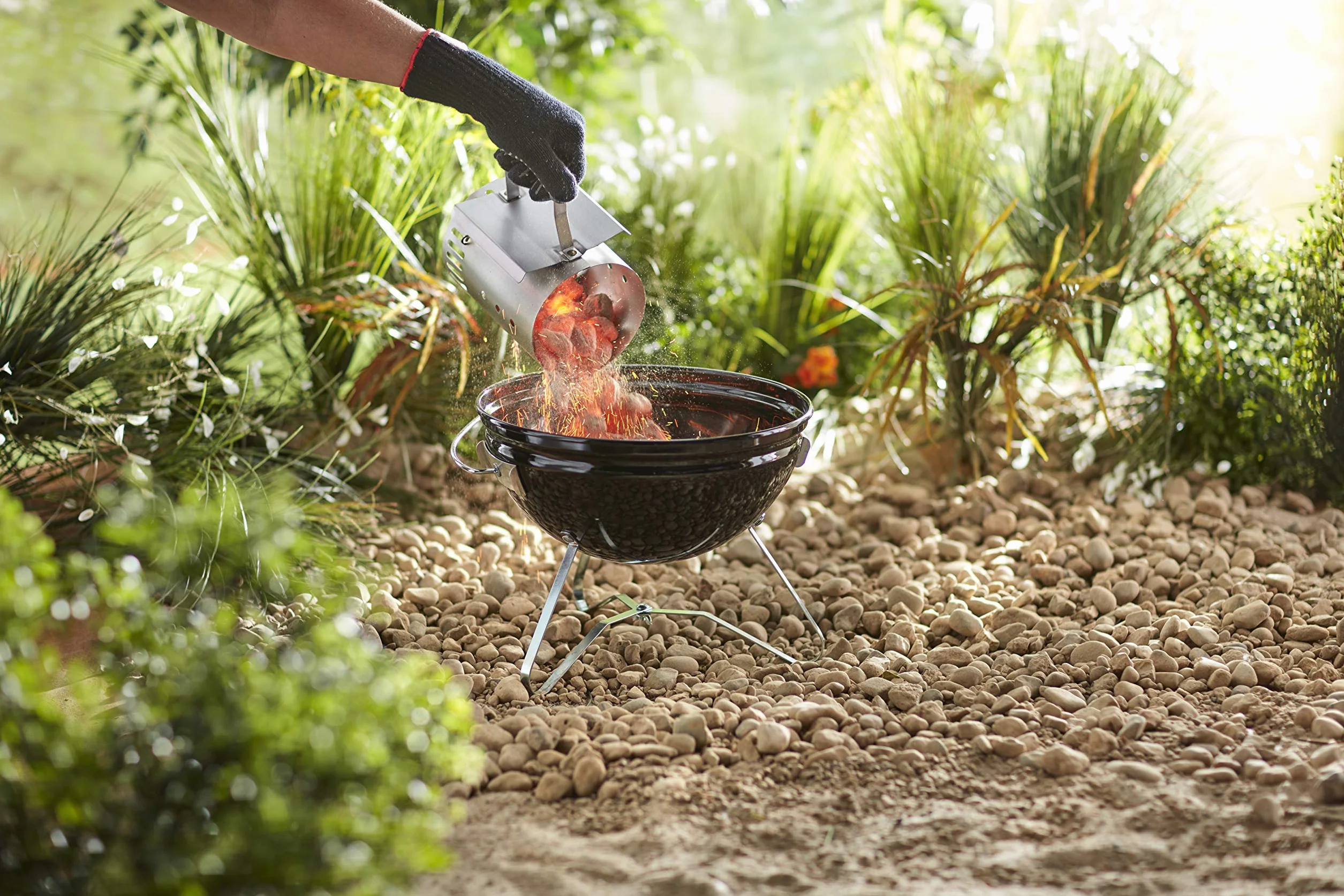 Weber Komin do Rozpalania Mały 20cm Kompaktowy z Dwoma Uchwytami do Grilli Węglowych Ø 47cm