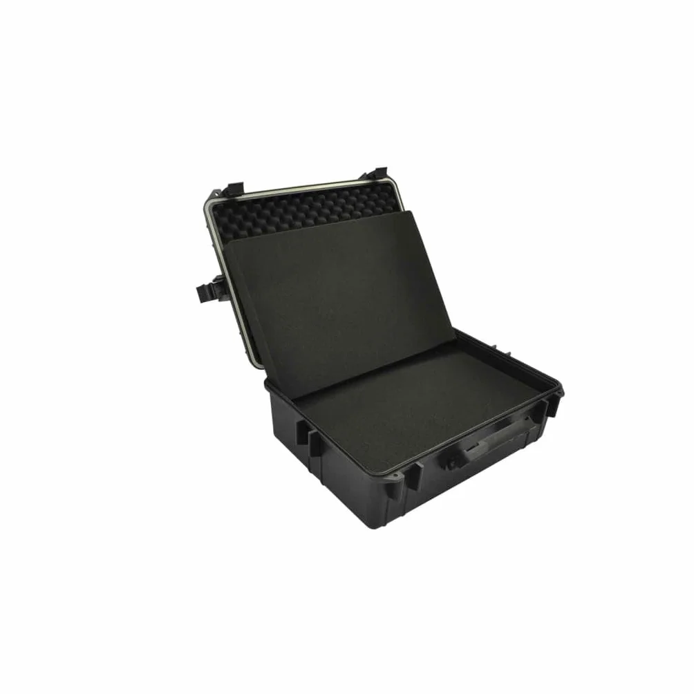 Walizka transportowa z wkładką piankową, wytrzymała walizka ochronna na elektronikę i aparaty, zamykana walizka z twardego tworzywa polipropylenowego, 57 x 43 x 22 cm