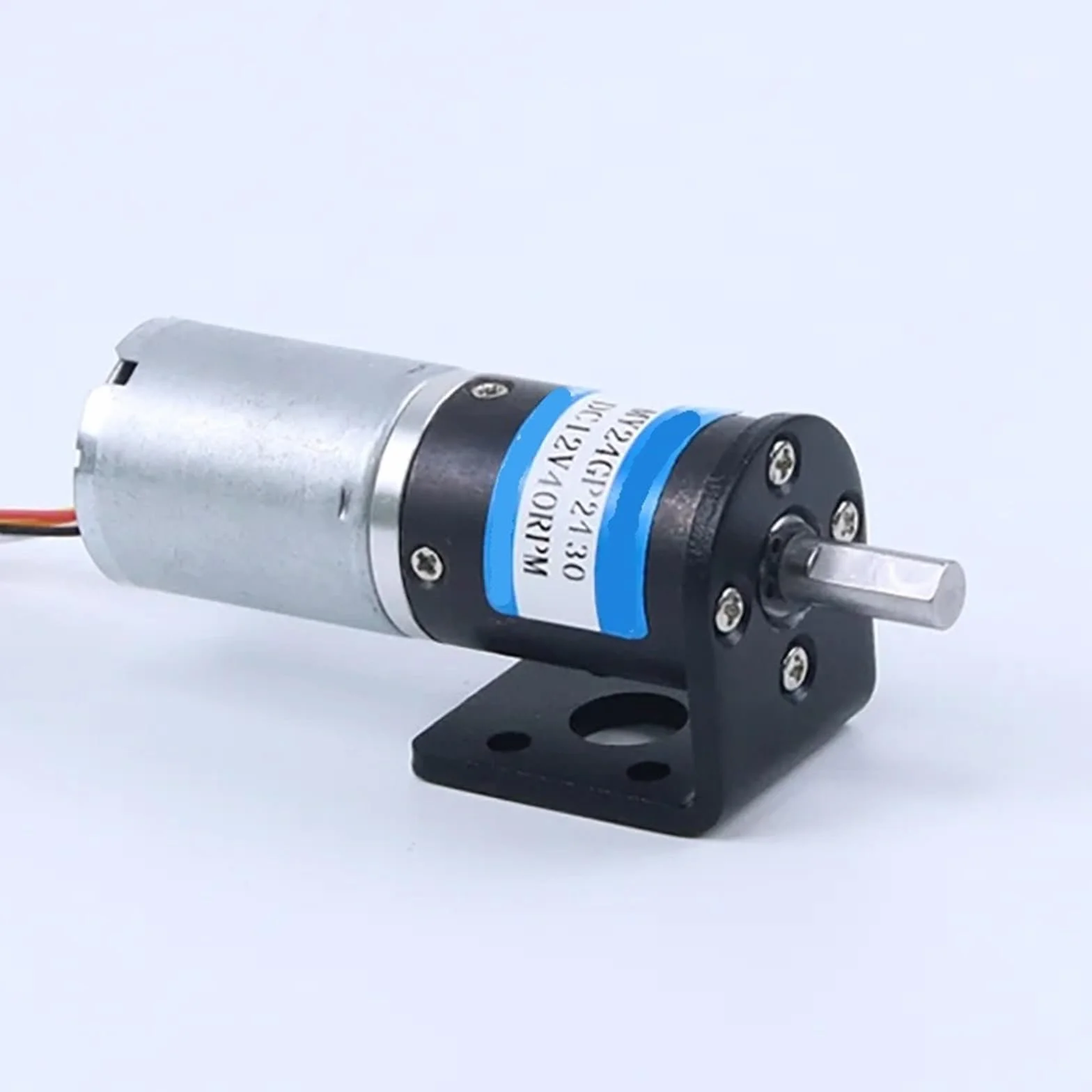 Bezszczotkowy silnik planetarny DC 12 V 24 mm, średnica wału 4 6, regulowana prędkość, zgodnie z ruchem wskazówek zegara i przeciwnie do ruchu wskazówek zegara (12 V Motorand, 6 mm 9rpm)