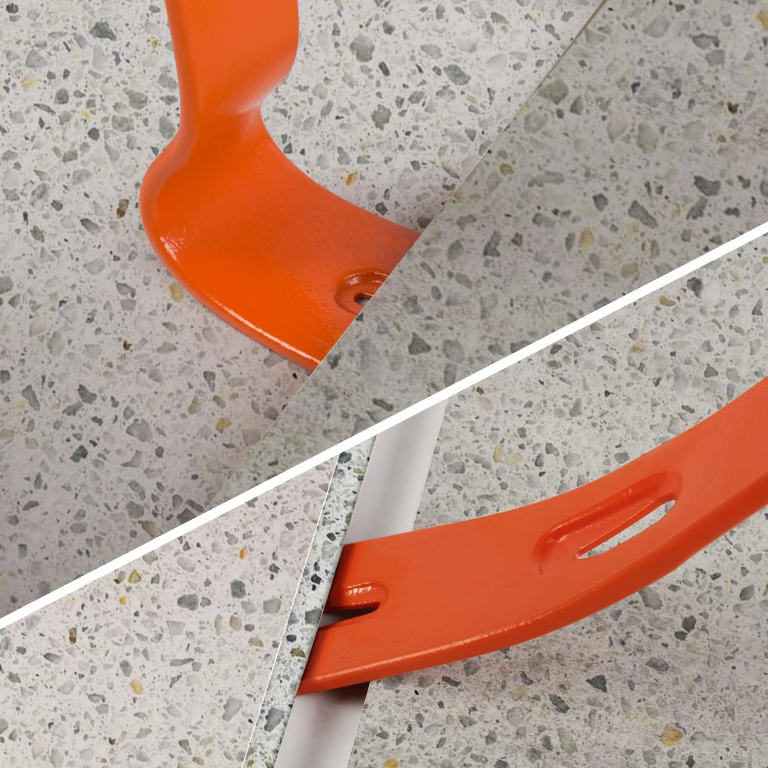 Zestaw 4 płaskich prętów do podważania 14 cm / 19,1 cm / 24,1 cm / 38 cm łom z uchwytem do gwoździ, narzędzie do majsterkowania i obróbki drewna