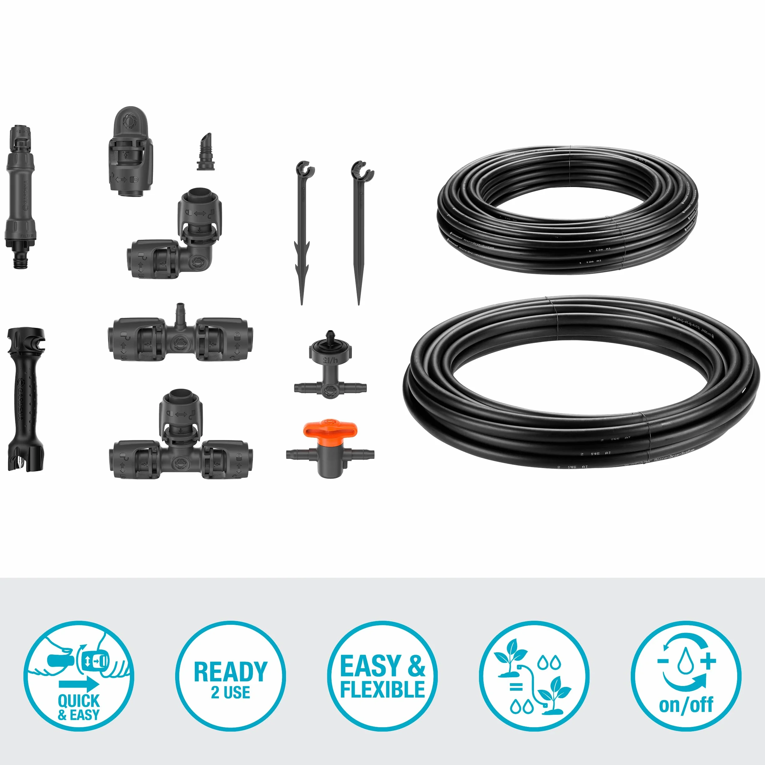 Gardena Micro-Drip System nawadnianie kropelkowe zestaw do podniesionych grządek 35 roślin 13455-20