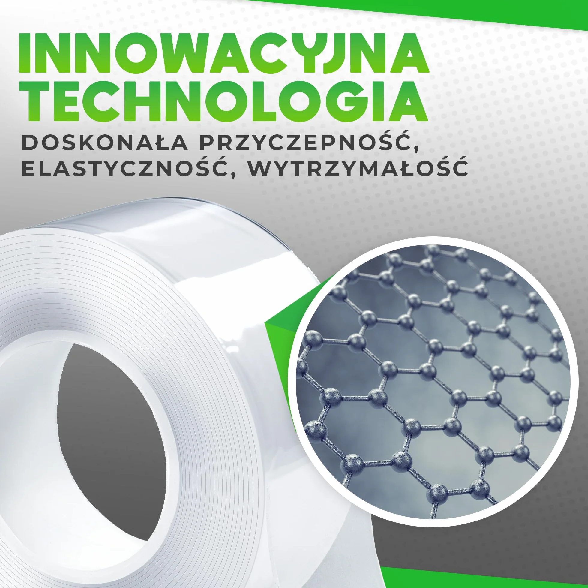 V1 Trade Taśma Nano 10m - Bardzo mocna taśma dwustronna przezroczysta do wielu zastosowań - Zmywalna taśma wielokrotnego użytku
