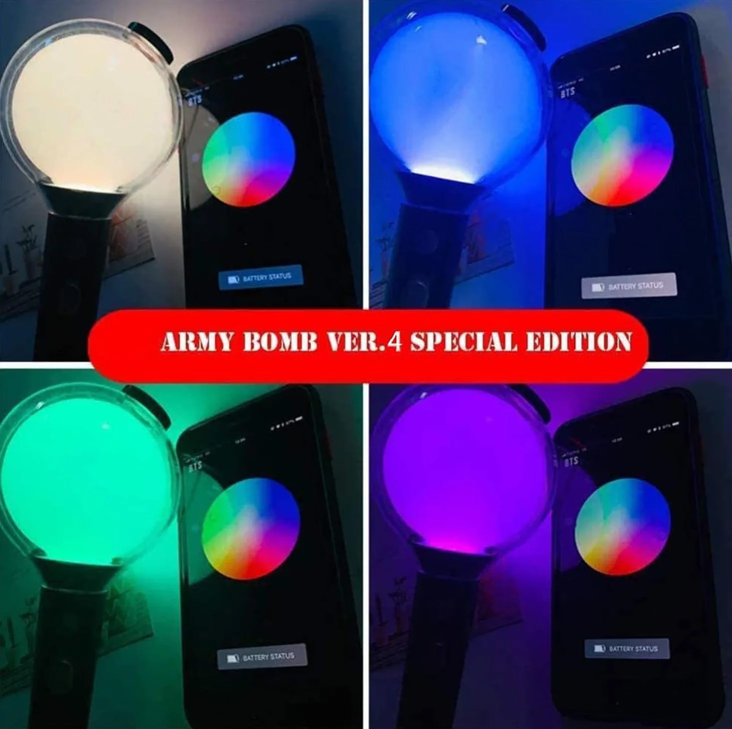 Bangtan Boys Army Bomb Ver.4 Oficjalny Lightstick BTS Bluetooth Światło Koncertowe Wsparcie/Kolekcja