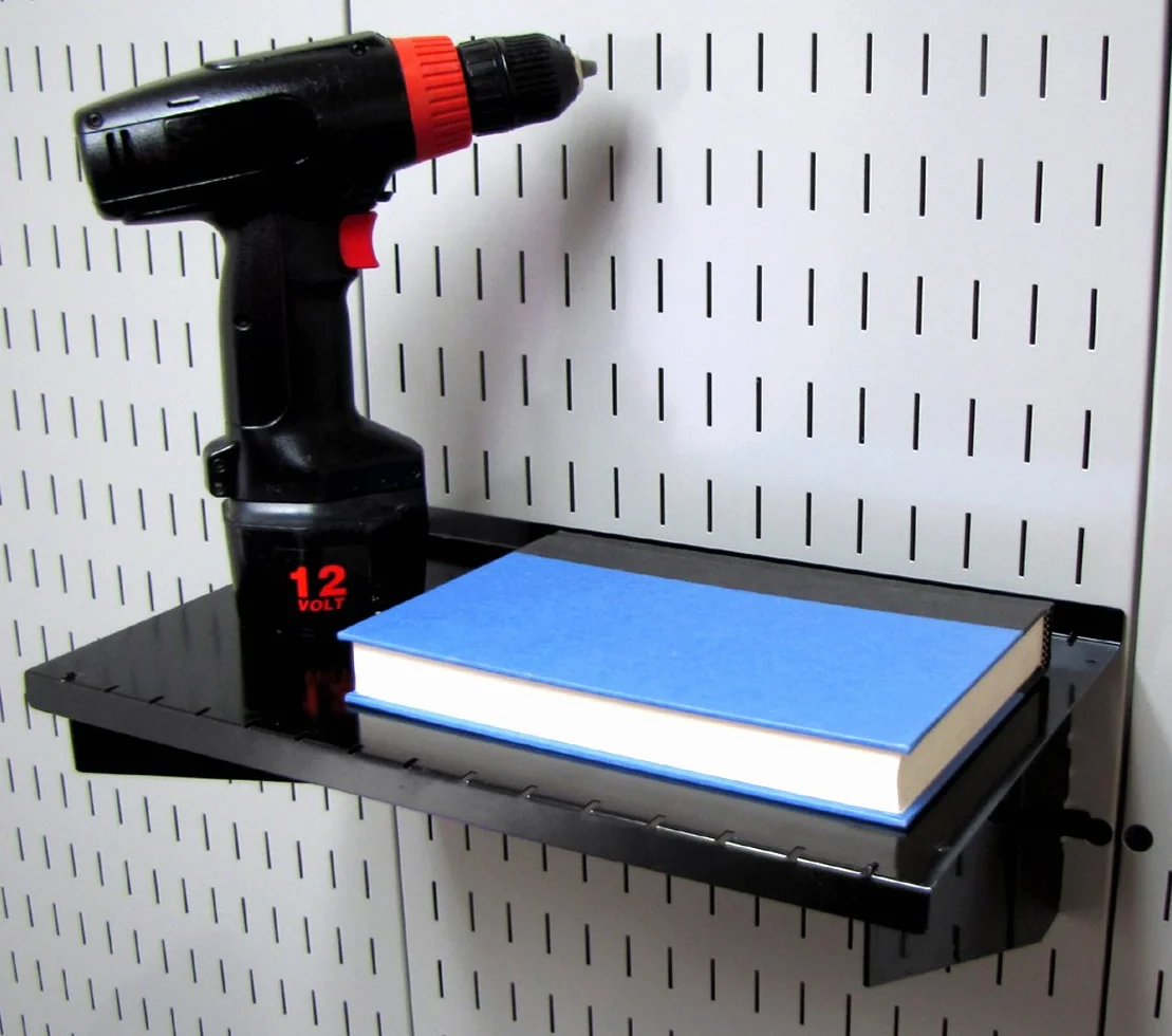Wall Control KT-400-WRK B deska narzędziowa szczelinowa stacja robocza zestaw akcesoriów tylko tablica pegboard, czarny