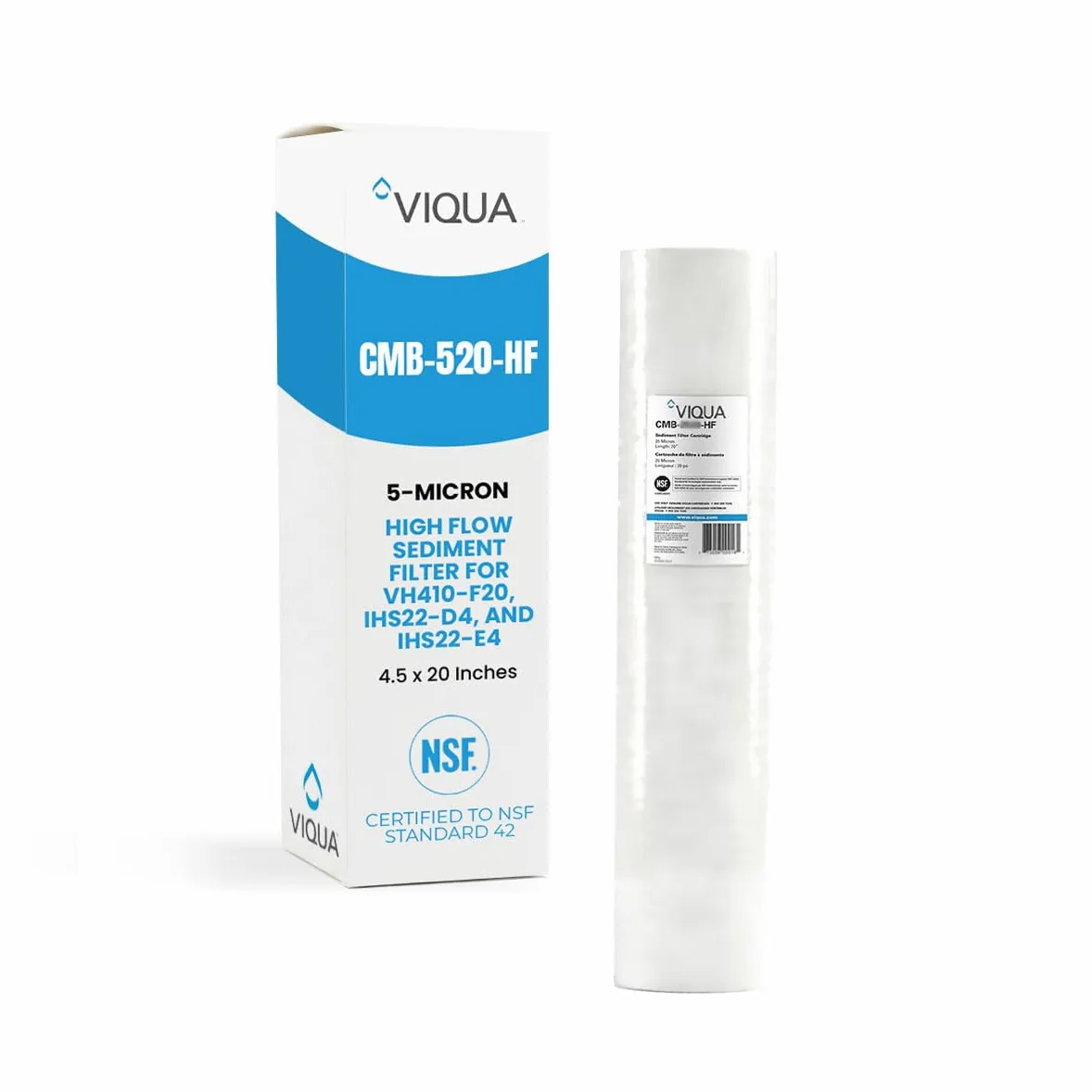 Viqua CMB-520-HF polipropylenowy filtr do wody osadowej do systemów UV IHS22-D4, IHS22-E4 i VH410-F20 20
