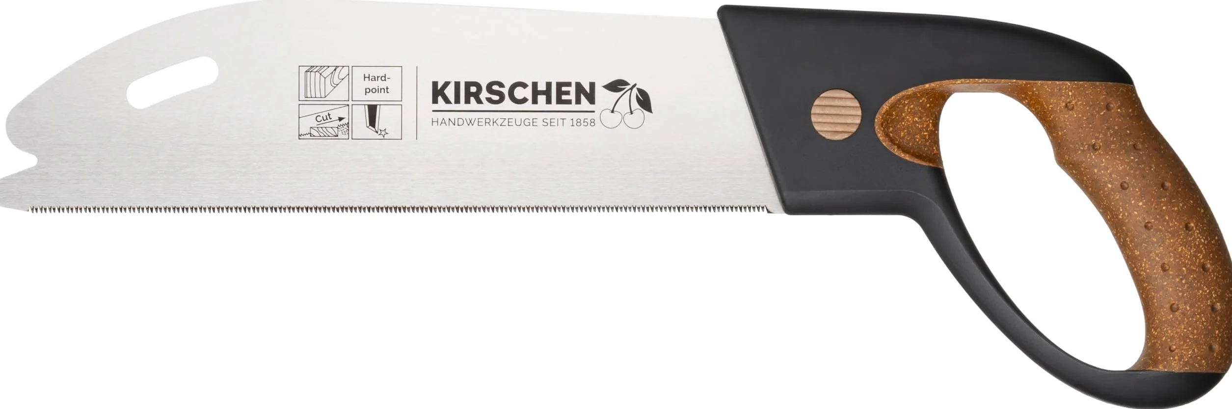 Kirschen Piła precyzyjna z uchwytem korkowym (długość brzeszczotu 270 mm, długość x wysokość 425 x 130 mm, 17 zębów na cal, piła do drewna, piła ręczna) 4410270
