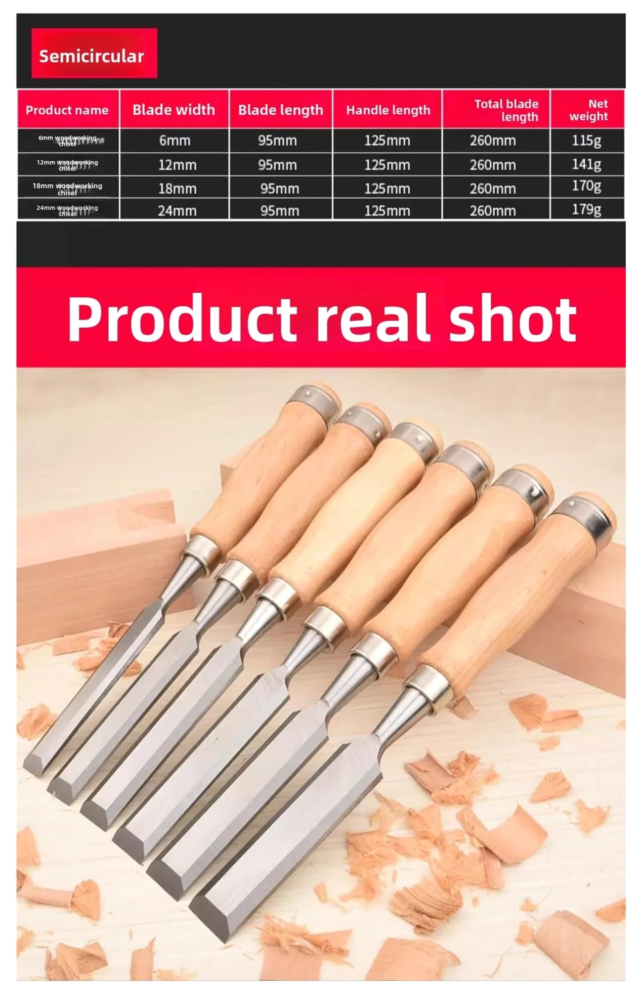 6/8 Sztuk Zestawy Narzędzi Do Dłuta Drewna Zestaw Rzeźbienia W Drewnie Dla Stolarza Rzemieślnika Prezent Mężczyzn(Flat chisel Set 2)