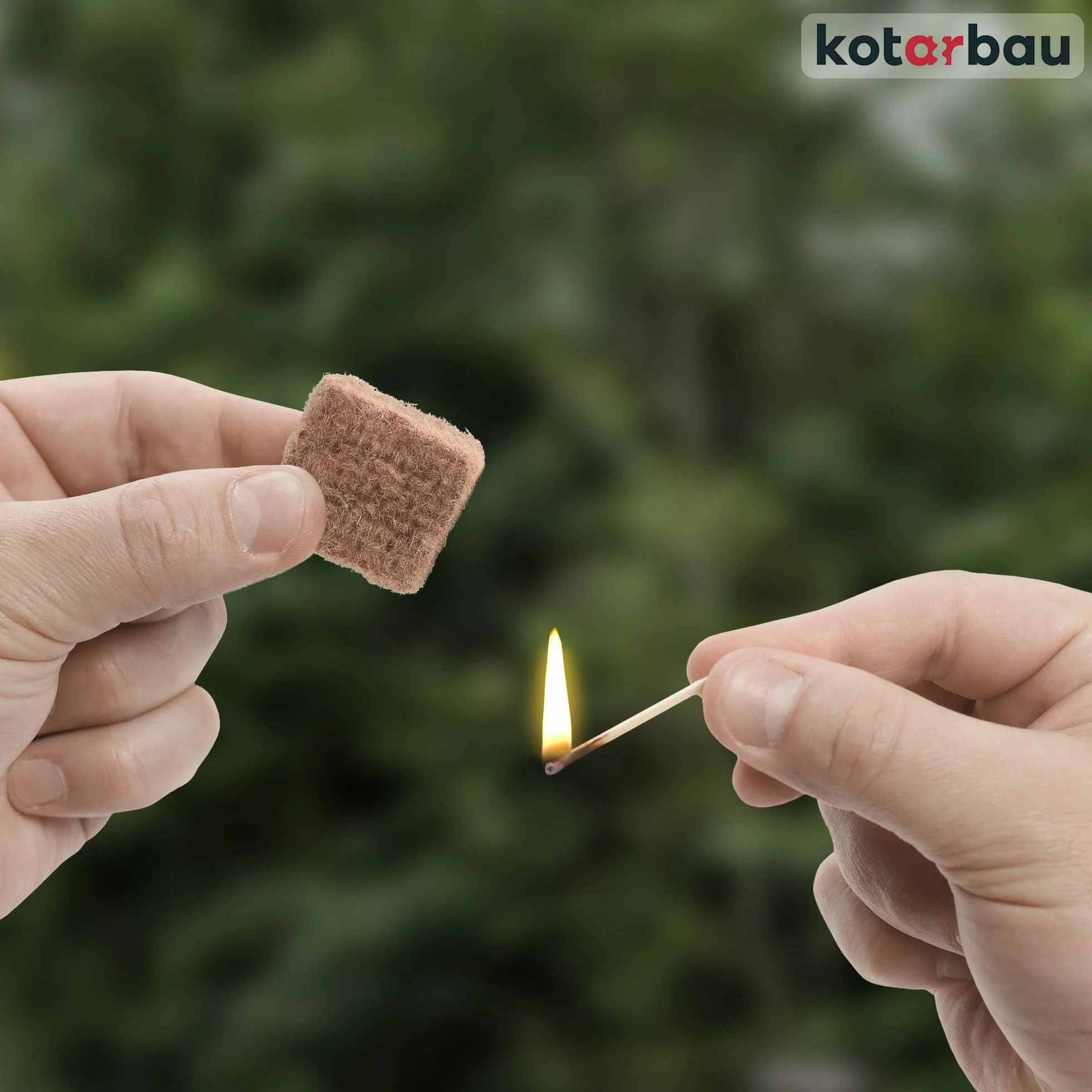 KOTARBAU® Rozpałka do Pieca - Podpałka do Grilla Kominka - Kostki - Zestaw 360 SZT