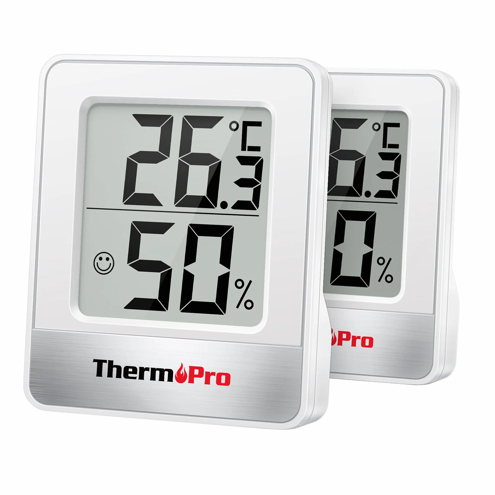 ThermoPro TP49-2 cyfrowy higrometr termometr monitor temperatury i wilgotności powietrza 2 sztuki
