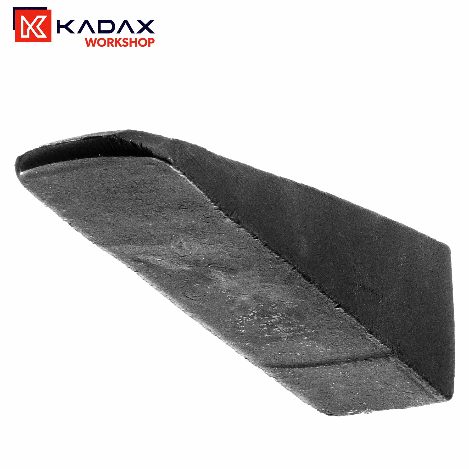 KADAX Klin do rozłupywania drewna ze stali, 16,5 x 3,5 x 4 cm, klin do rozłupywania, ręczny klin do ścinania i rozłupywania drewna, wytrzymały klin, granat rozłupujący, klin