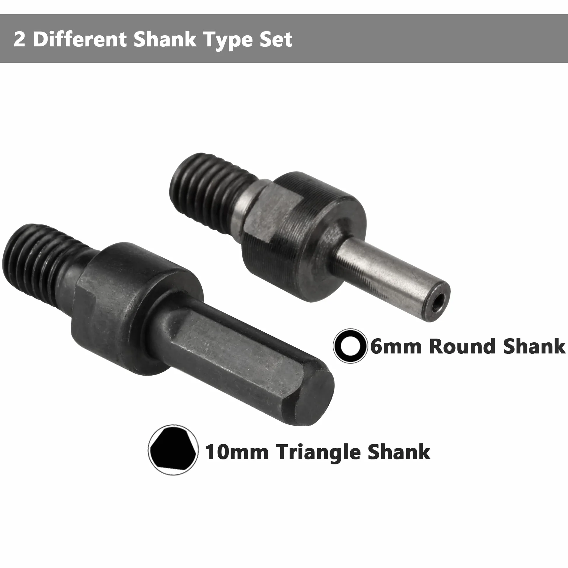Yakamoz Adapter do szlifierki kątowej z zestawem części nakrętek kołnierzowych, adapter trzpienia trzpienia 6 mm i 10 mm z 3 zestawami wymiennych nakrętek kołnierzowych szlifierki i narzędzia do