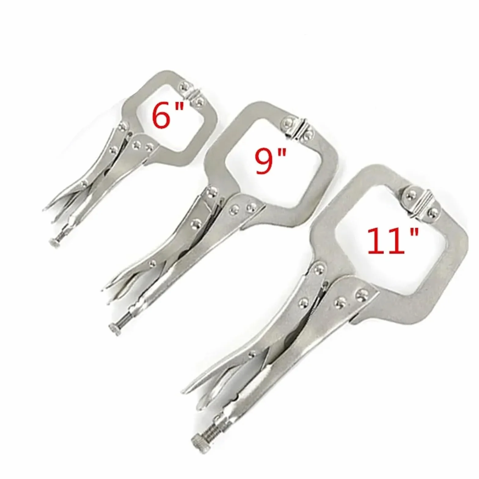 Zaciski Quick Grip, Zacisk spawalniczy C Zacisk do prac stolarskich Szczypce do szczypiec Stalowe narzędzie ręczne Lokalizator czopów(11 Inch)