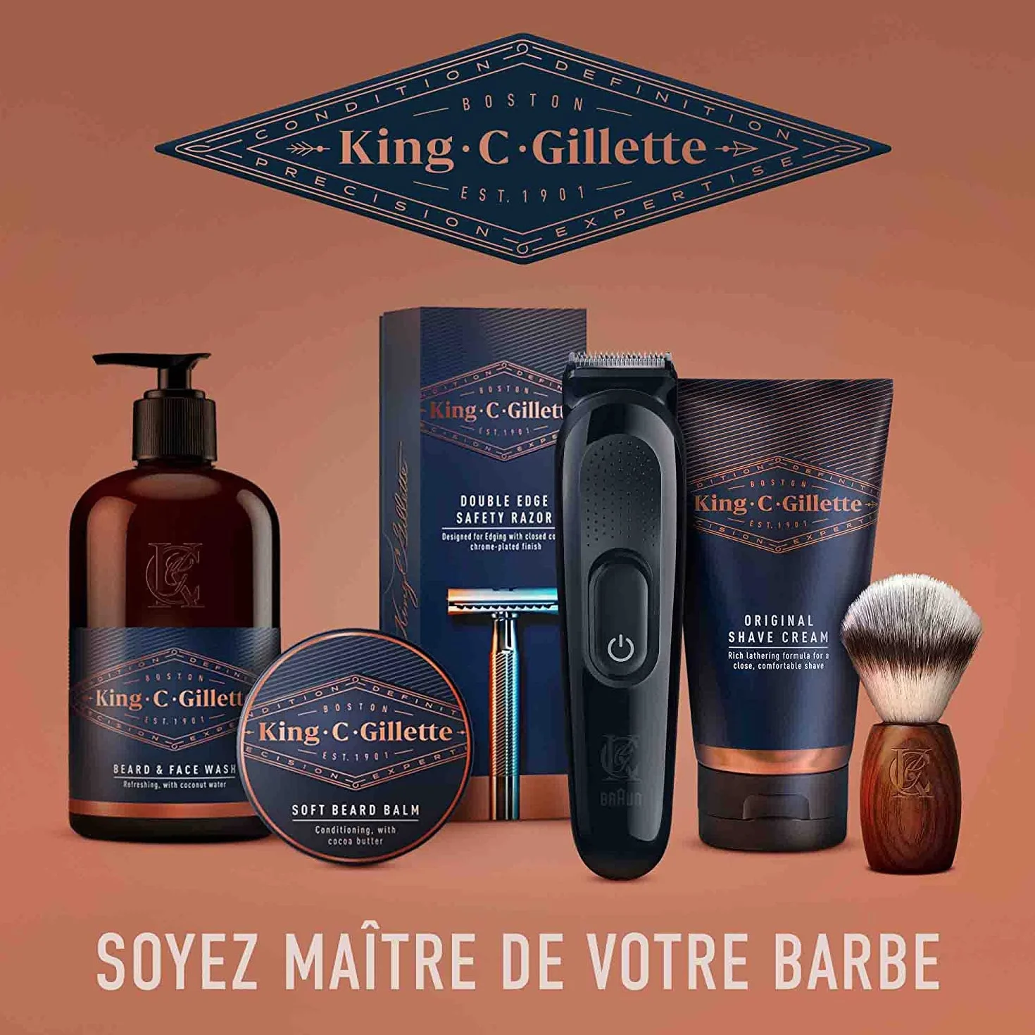 King C. Oryginalny krem do golenia Gillette, 175 ml, do profesjonalnego golenia
