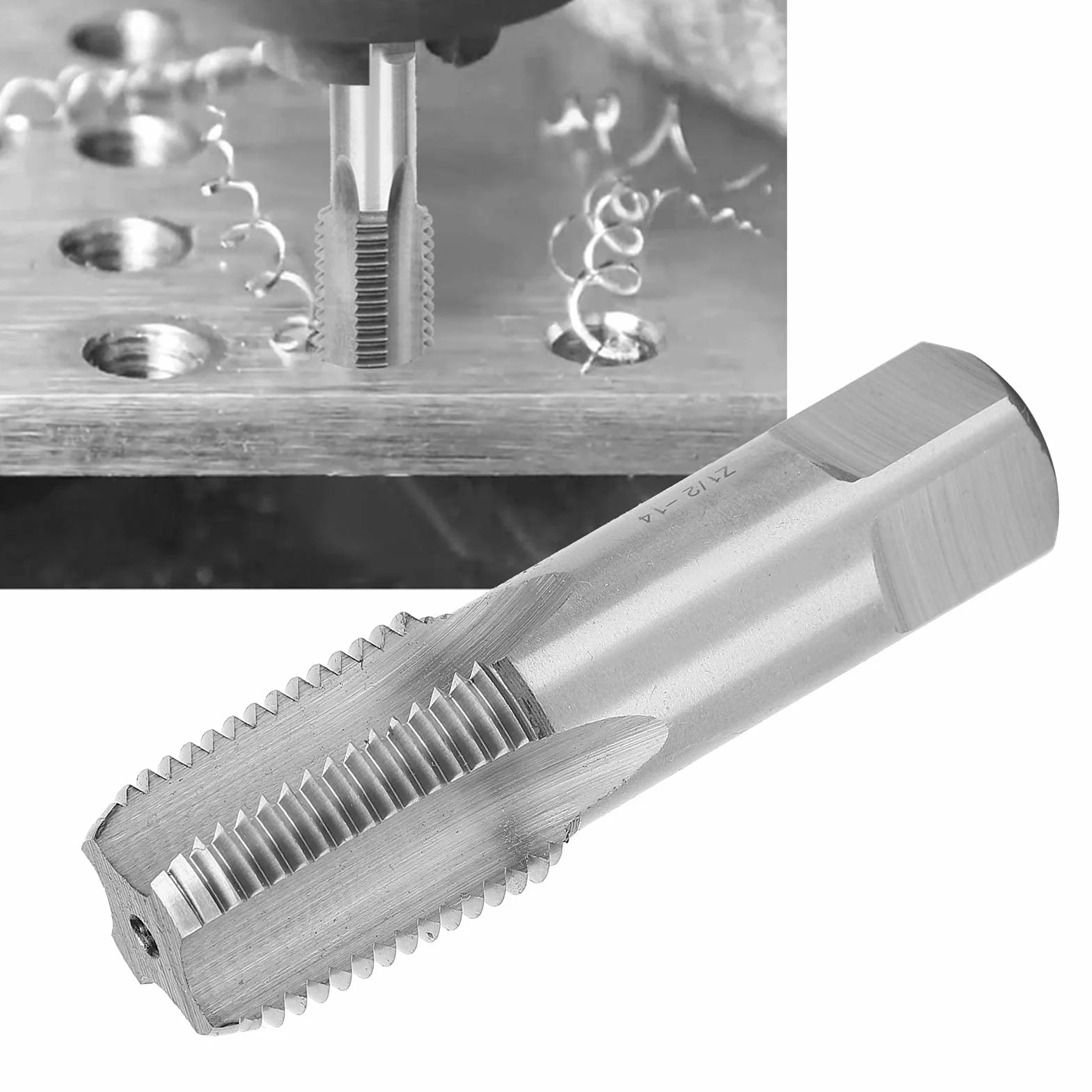 HSS Pipe Thread Tap Z 1/2?14 Manual Machine Tap System 1/2inch Thread Repair Tool for Water Pipe