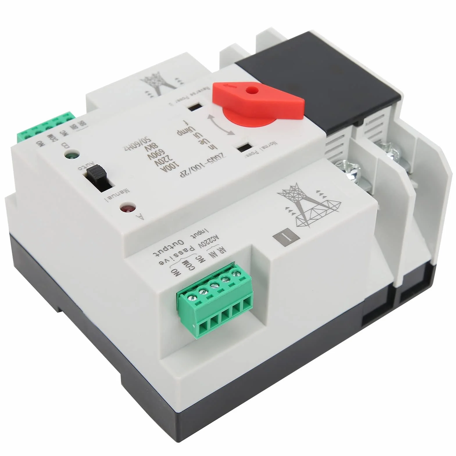 Automatyczny Przełącznik Zasilania Podwójnego Zasilania Sterownik Bezprzerwowy 220 V