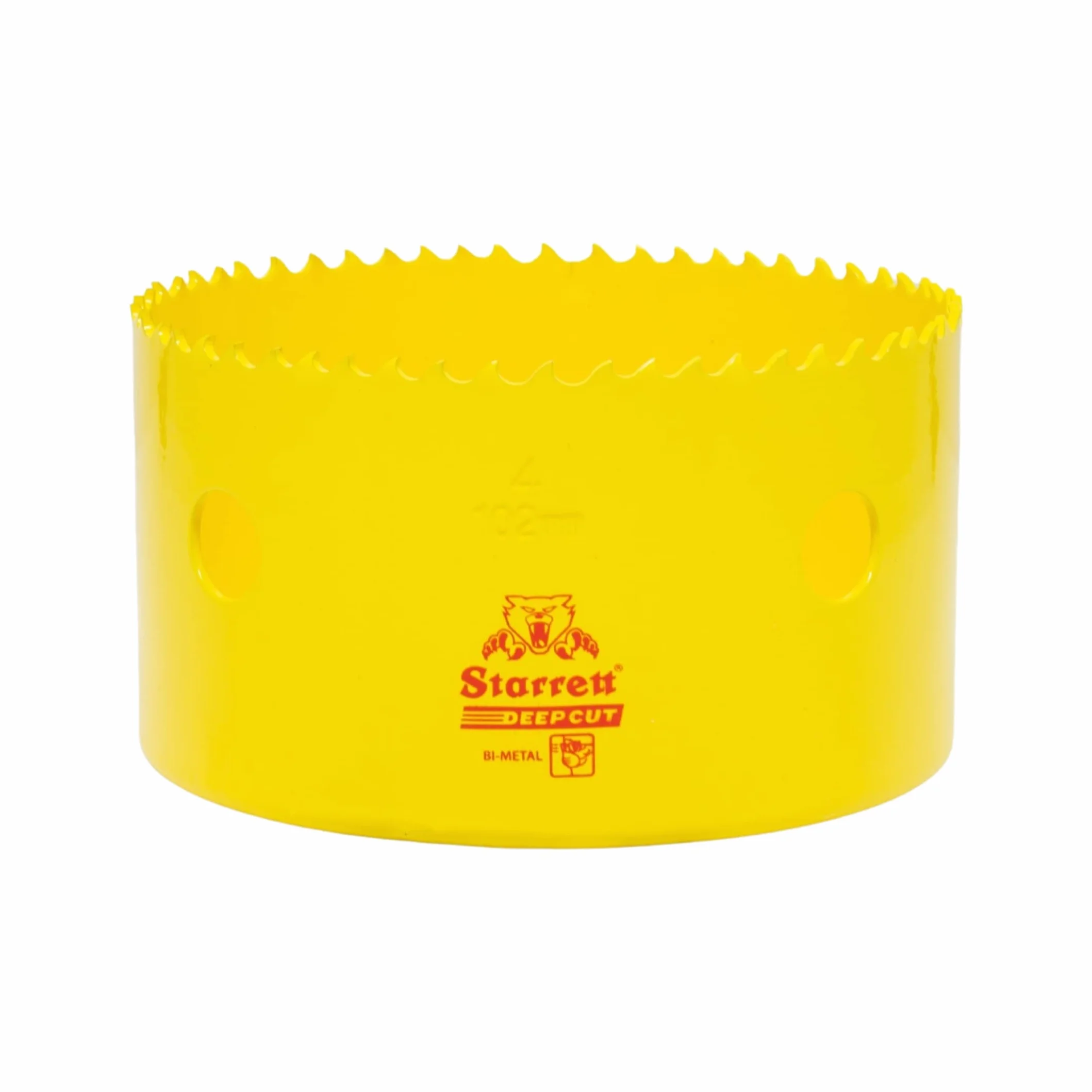 Starrett DCH0400 otwornica do głębokiego cięcia – bimetal o wysokiej wydajności z dodatkowymi zębami kobaltowo-HSS, do metali, drewna, żeliwa, tworzyw sztucznych z włókna szklanego, 102 mm
