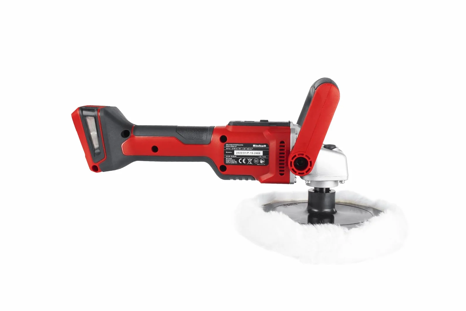 Einhell Akumulatorowa polerka/szlifierka CE-CP 18/180 Li E-Solo Power X-Change (Li-ion, bezszczotkowy silnik elektryczny, elektryczna regulacja prędkości, bez akumulatora i ładowarki)