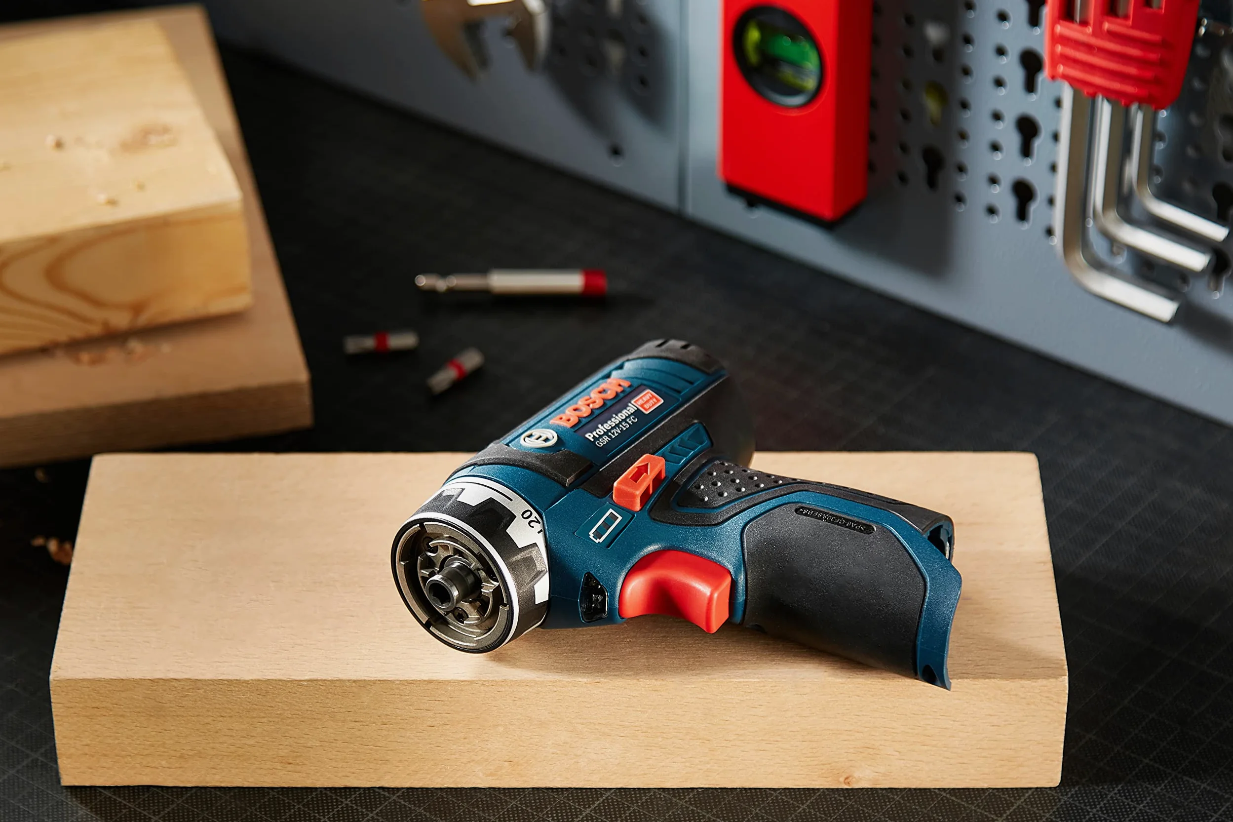 Bosch Professional system 12V: akumulatorowa wiertarko-wkrętarka GSR 12V-15 FC (bez akumulatorów i ładowarki, opakowanie kartonowe)