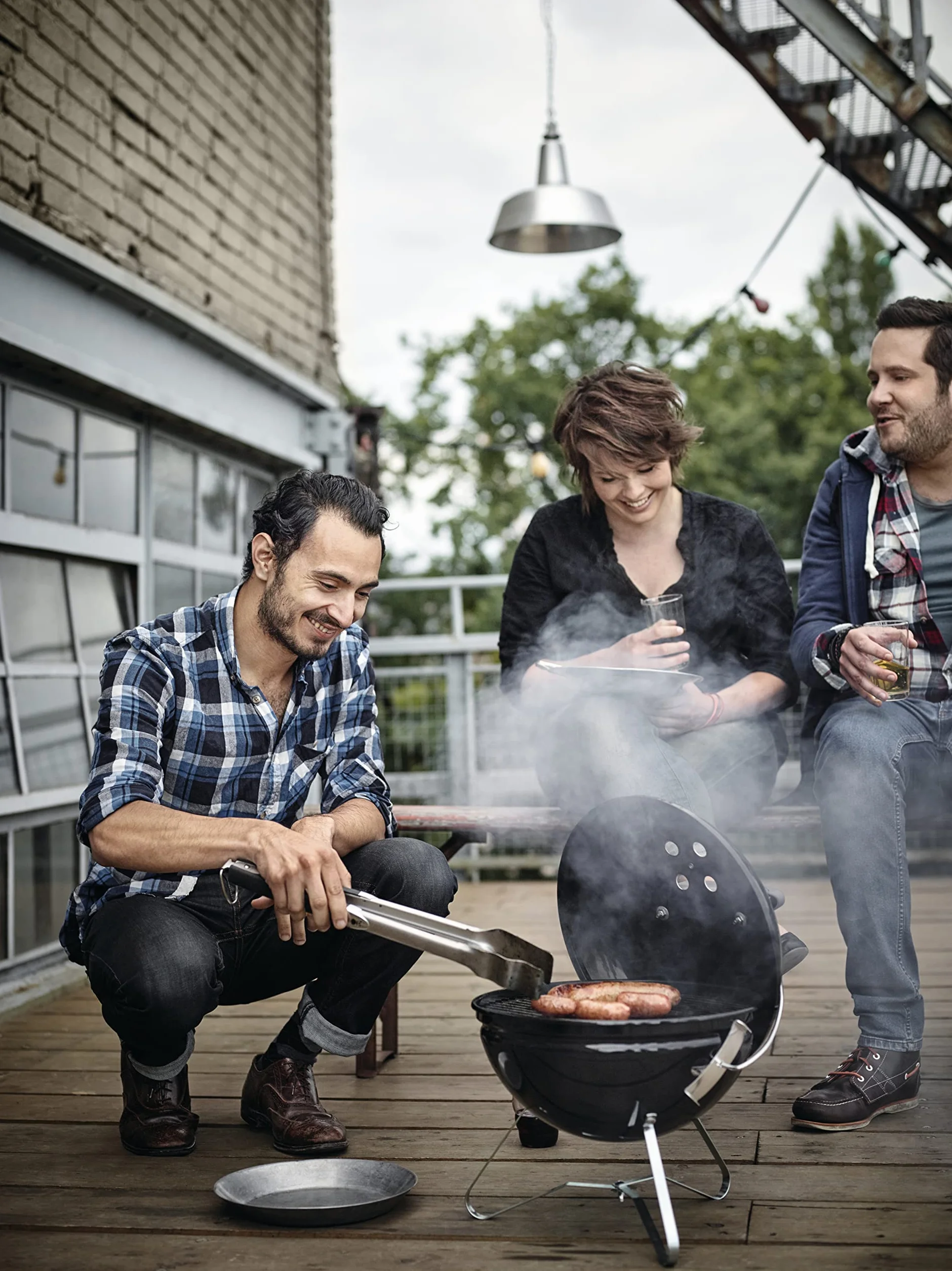 Weber Smokey Joe Premium Grill węglowy 37 cm przenośny BBQ czarny