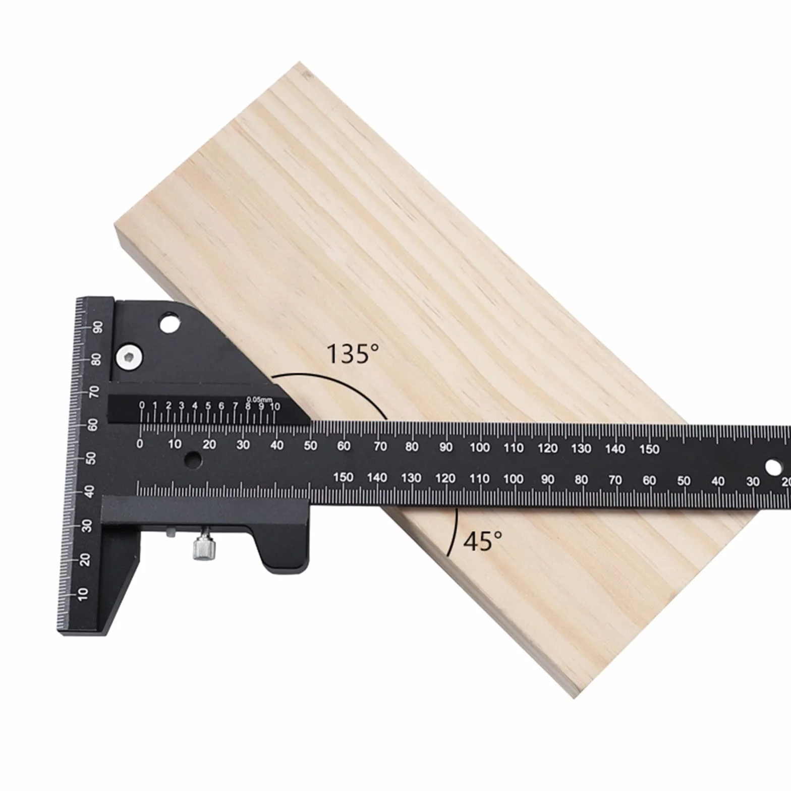 Cyfrowe Narzędzia Pomiarowe 0-150/300mm linijka do drewna typu T Scribe Metric wielofunkcyjny suwmiarka ze stopu aluminium pomiaru linii(0-300mm)