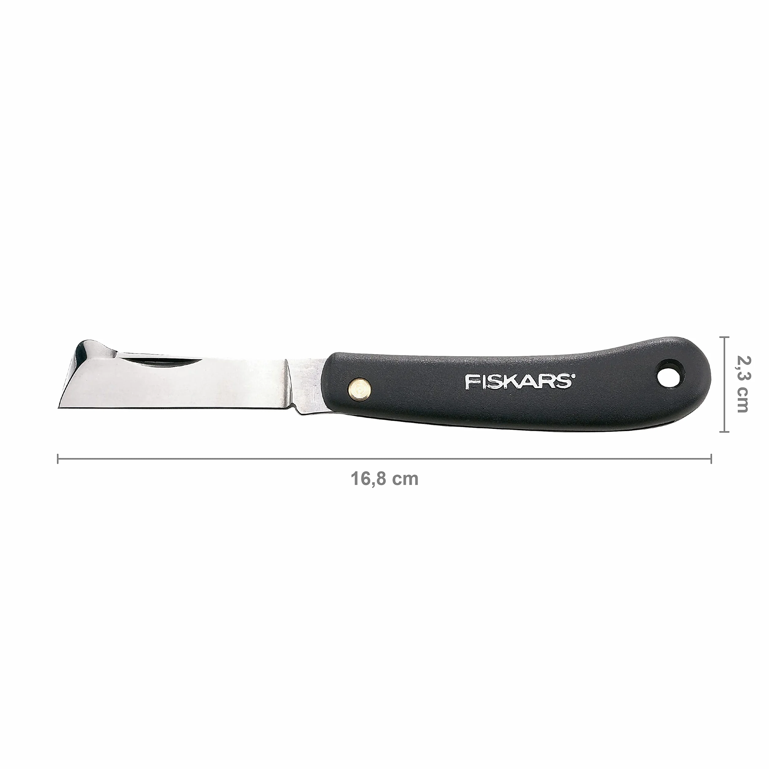 Fiskars Okulizak Nóż 17cm Czarny/Srebrny
