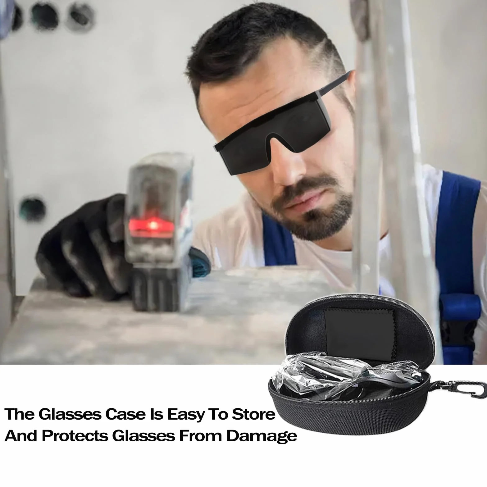 2 szt. Laserowe okulary ochronne na oczy, IPL 190-2000 nm Laserowe okulary ochronne, okulary ochronne do usuwania włosów do leczenia depilacji i operatora kosmetologii