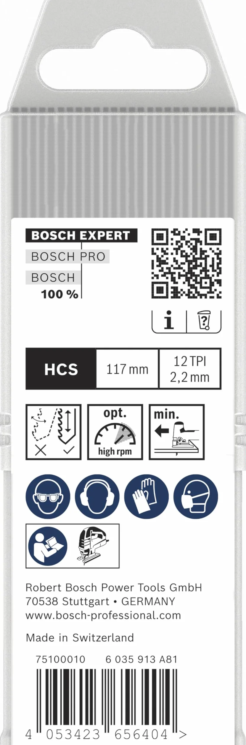 Bosch 25x Brzeszczot do wyrzynarki EXPERT Wood 2-side clean T308BOP (do Płyta meblowa z litego drewna, Sklejka, Długość 117 mm, Professional Akcesoria Wyrzynarka)