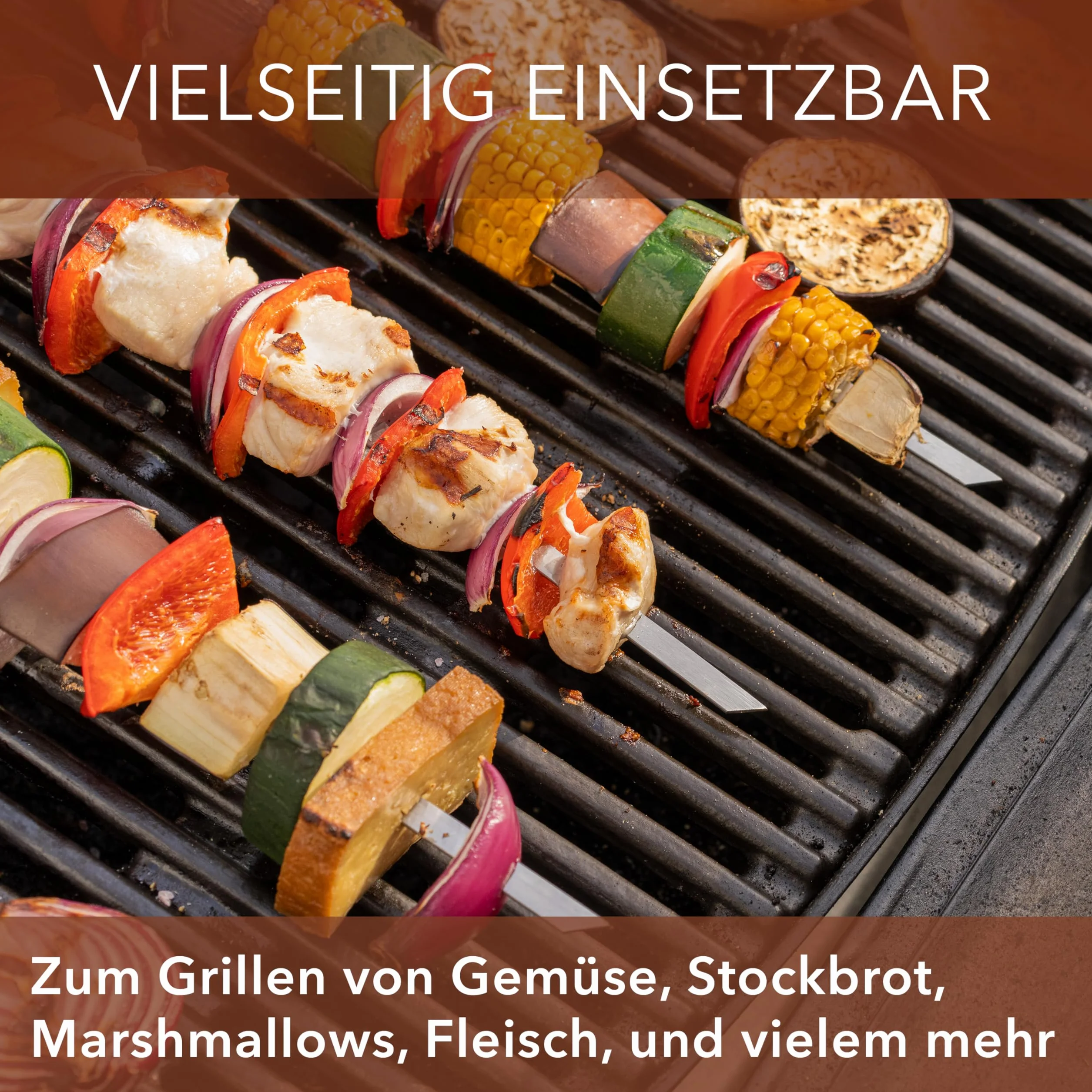 Szaszłyki do grilla ze stali nierdzewnej 10 sztuk szaszłyków wielokrotnego użytku 43 cm grill kebab shampura szaszłyki mięsne długie szaszłyki do mięsa i warzyw