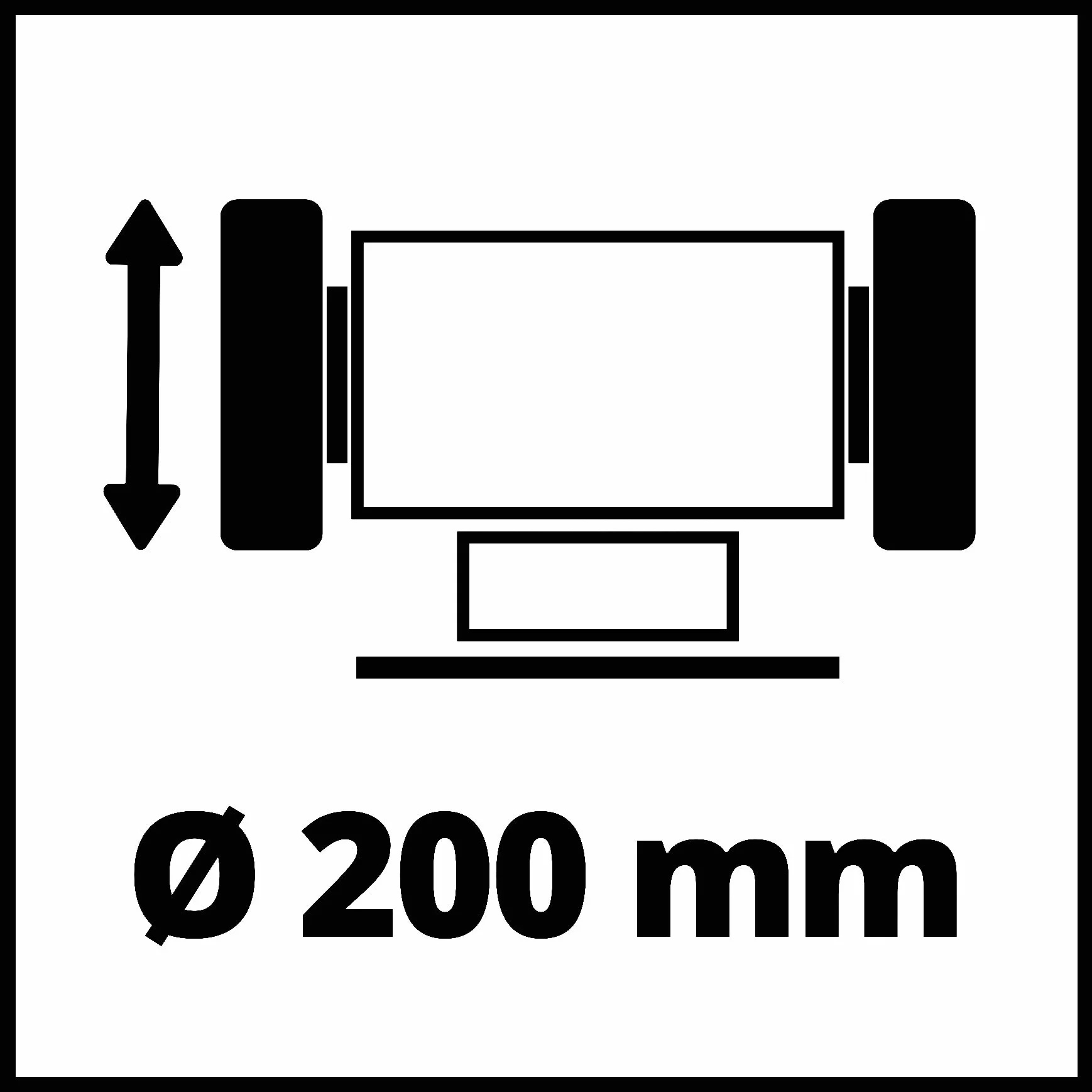 Einhell Tc-Bg 200 L Szlifierka Podwójna, Czerwony/Czarny