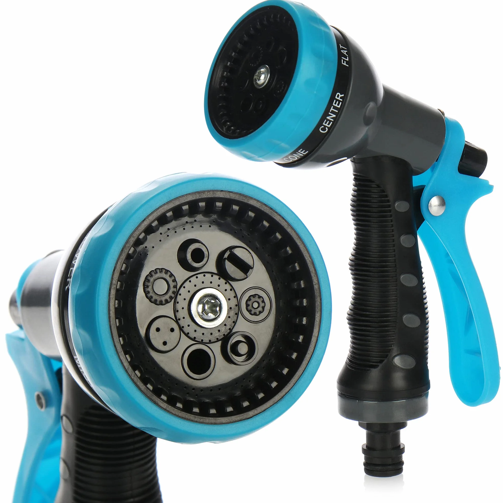 COM-FOUR® 2-czesciowy zestaw zraszajacy do ogrodu - reczny prysznic ogrodowy do weza wodnego - natrysk do podlewania ogrodu, grzadek i roslin (Zestaw06 - Opryskiwacz ogrodowy)