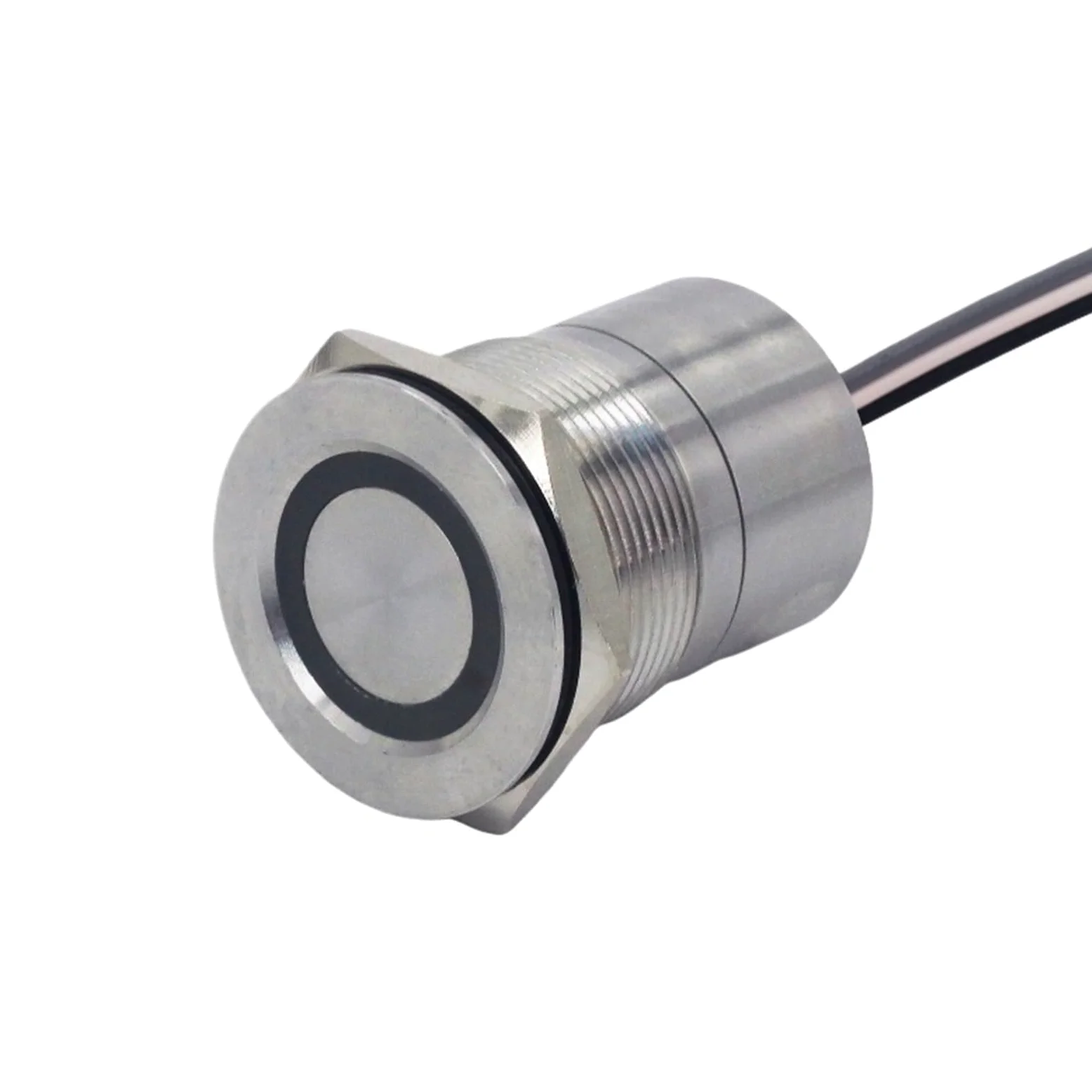 1 szt. / przełącznik czujnika dotykowego panel sterowania 16/19/22/25/30 mm zatrzaskowy chwilowe włączniki światła przycisk DC 6 V 12 V 24 V 500 mA | Dwukolorowa dioda LED RG, 19 mm, zatrzask