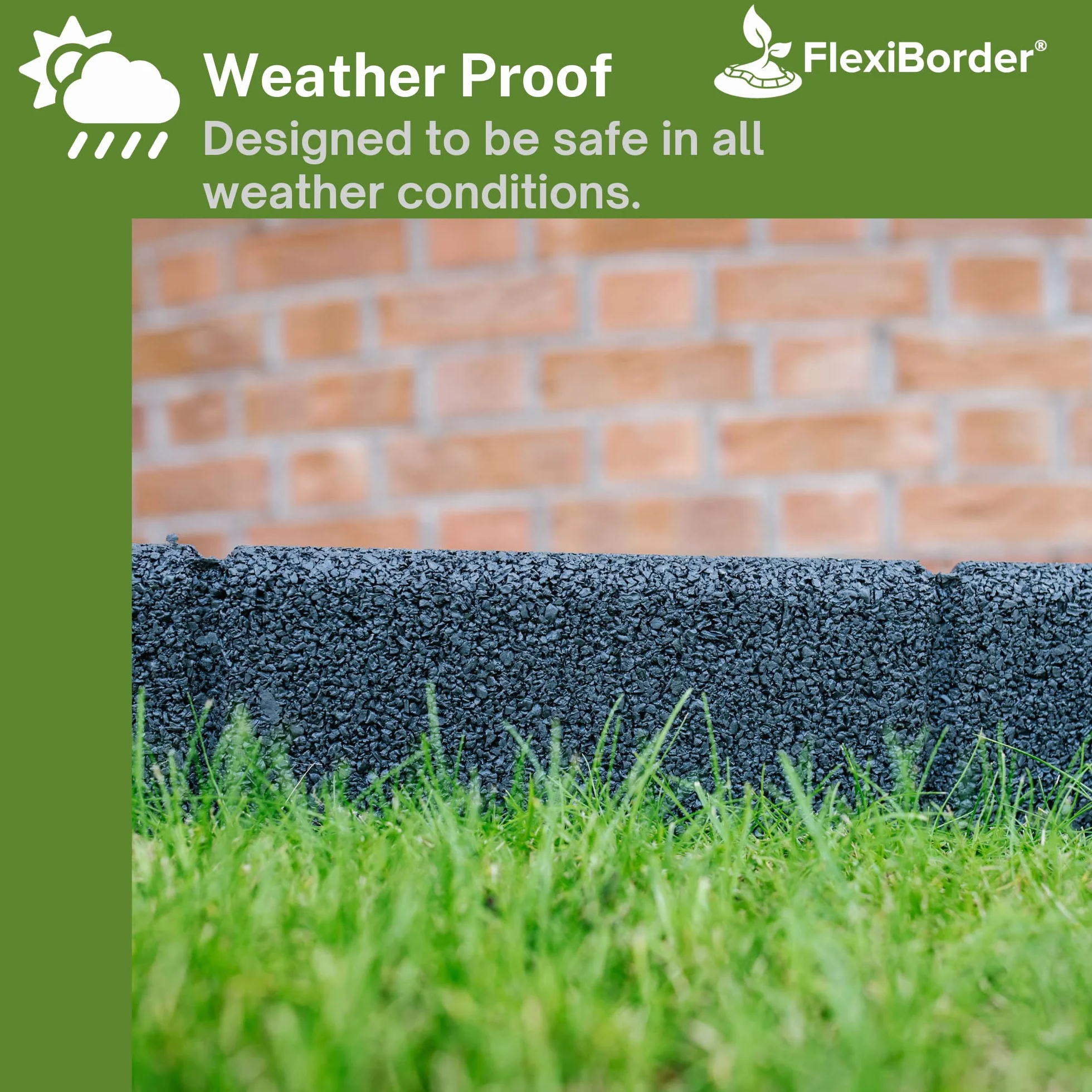 EcoShape FlexiBorder elastyczny system krawędzi trawnika 6 x 1 metr czarny