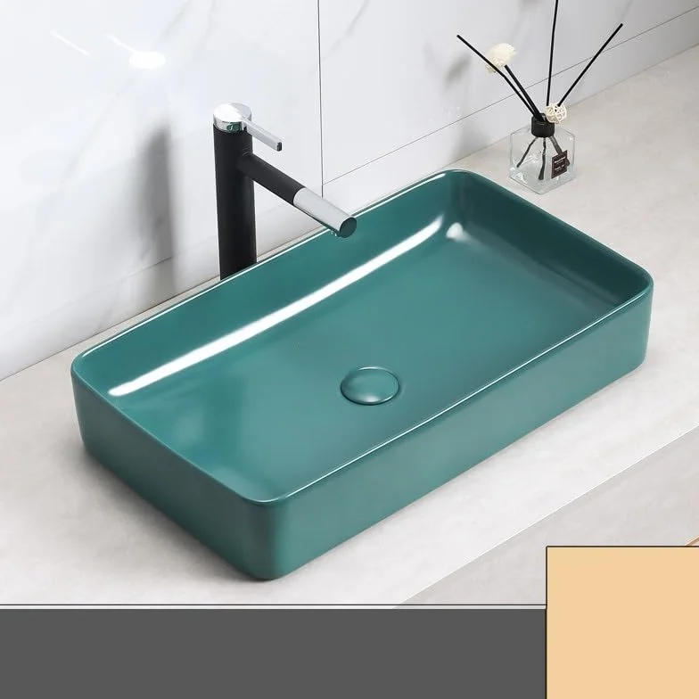 Umywalka Łazienkowa Umywalka Nablatowa Ceramiczna Ciemnozielona Umywalka Ceramiczna Nablatowa Umywalka Umywalkowa Umywalka Nablatowa