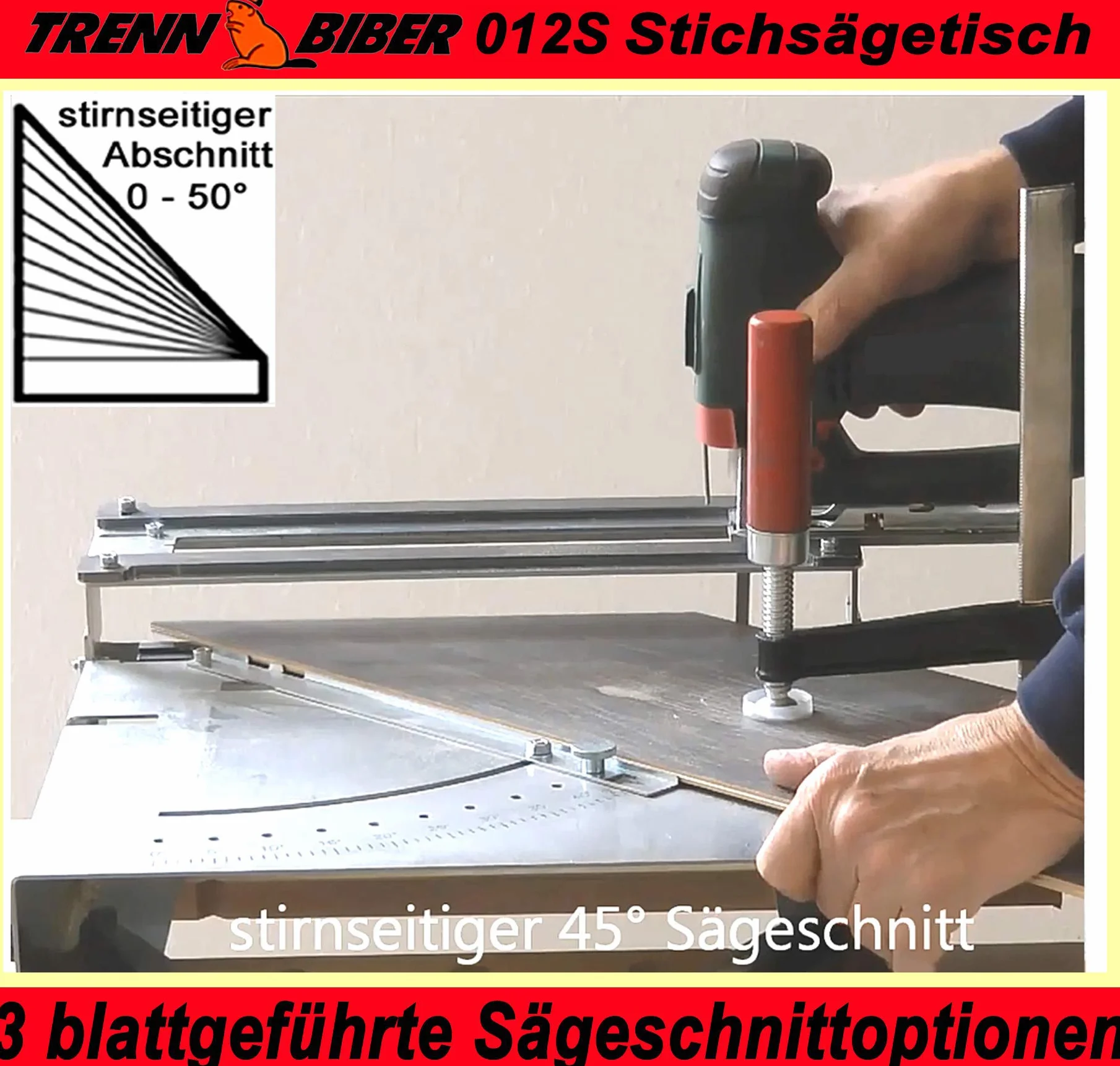 Stół do wyrzynarki 012S-4 Biber do cięcia laminatu