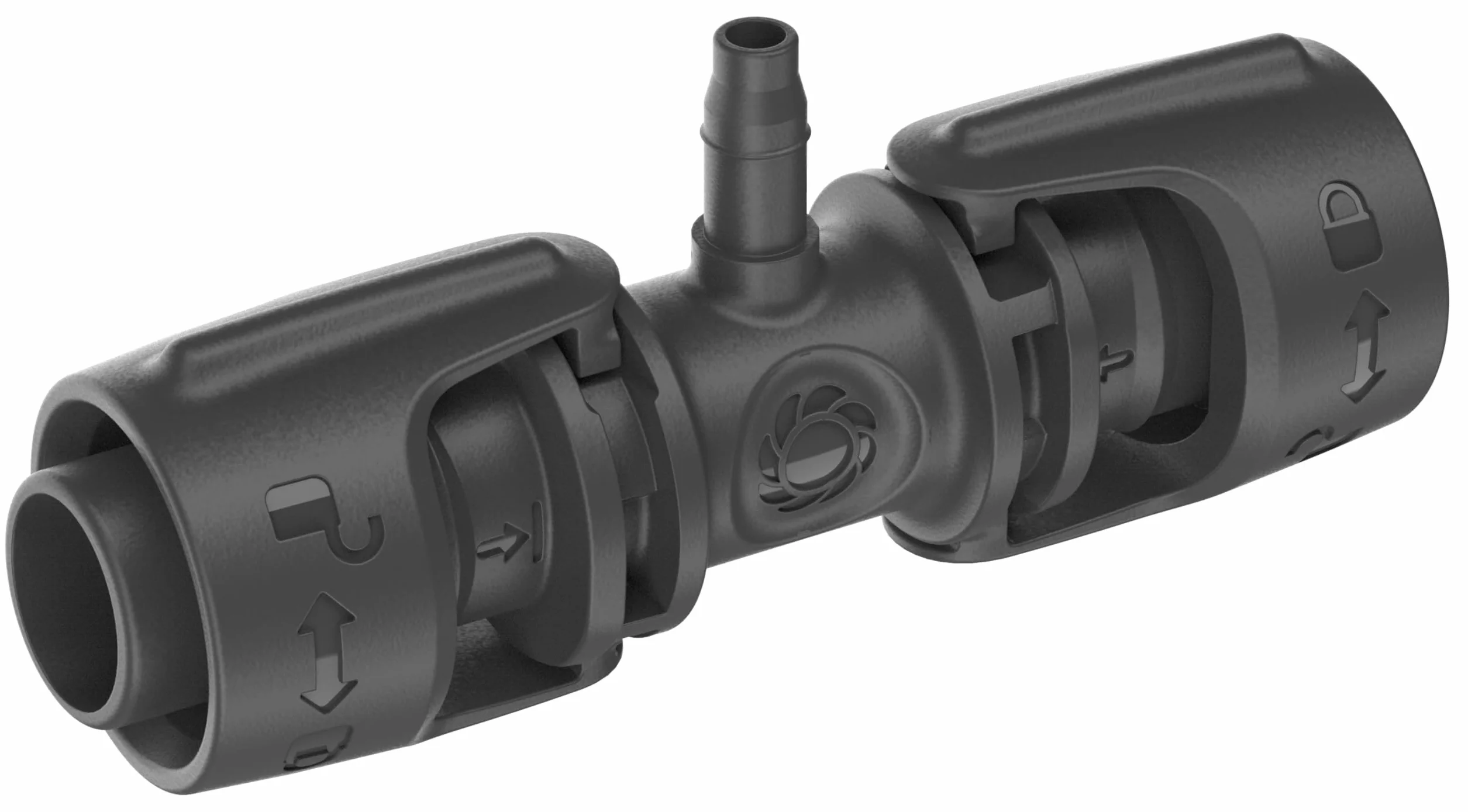 Gardena system Micro-Drip trójnik redukcyjny: Praktyczne połączenie T do przejścia rury 13 mm w rurę 4,6 mm, technika połączeniowa Quick & Easy, możliwość ponownego użycia (13204-20)