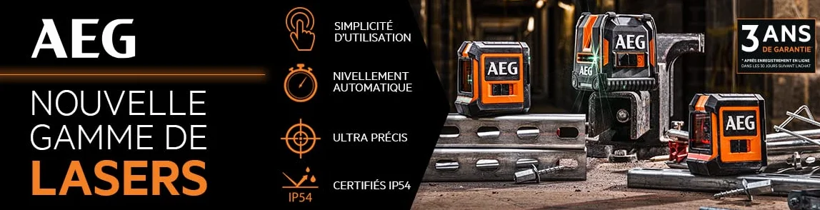 AEG Poziomica laserowa z zielonym krzyżem CLG220-K - zasięg 20 m, wysoka widoczność, samopoziomujący, IP54, uchwyt magnetyczny, zacisk ścienny, płyta docelowa i torba transportowa w zestawie