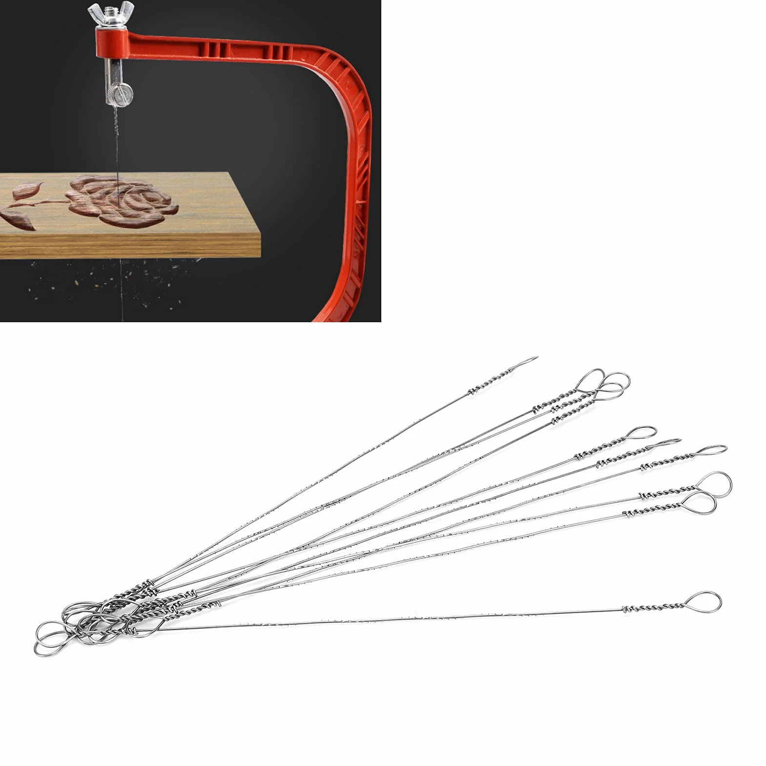 Brzeszczot Piłowy Mini 150mm ze Stali Wysokowęglowej do Cięcia Miękkich Metali, Miękkiego Drewna, Tworzyw Sztucznych i Akrylu - 10 Sztuk