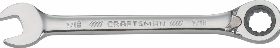 CRAFTSMAN Klucz grzechotkowy, SAE, odwracalny, 7/16", 72-zębowy, 12-punktowy (CMMT42414)