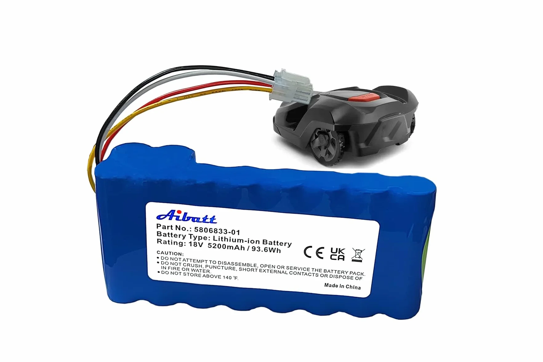 Akumulator zapasowy do kosiarki Husqvarna Automower 320, 330X, 420, 430, 430X, 440, 450X, 520, 550, 5200mAh/18V