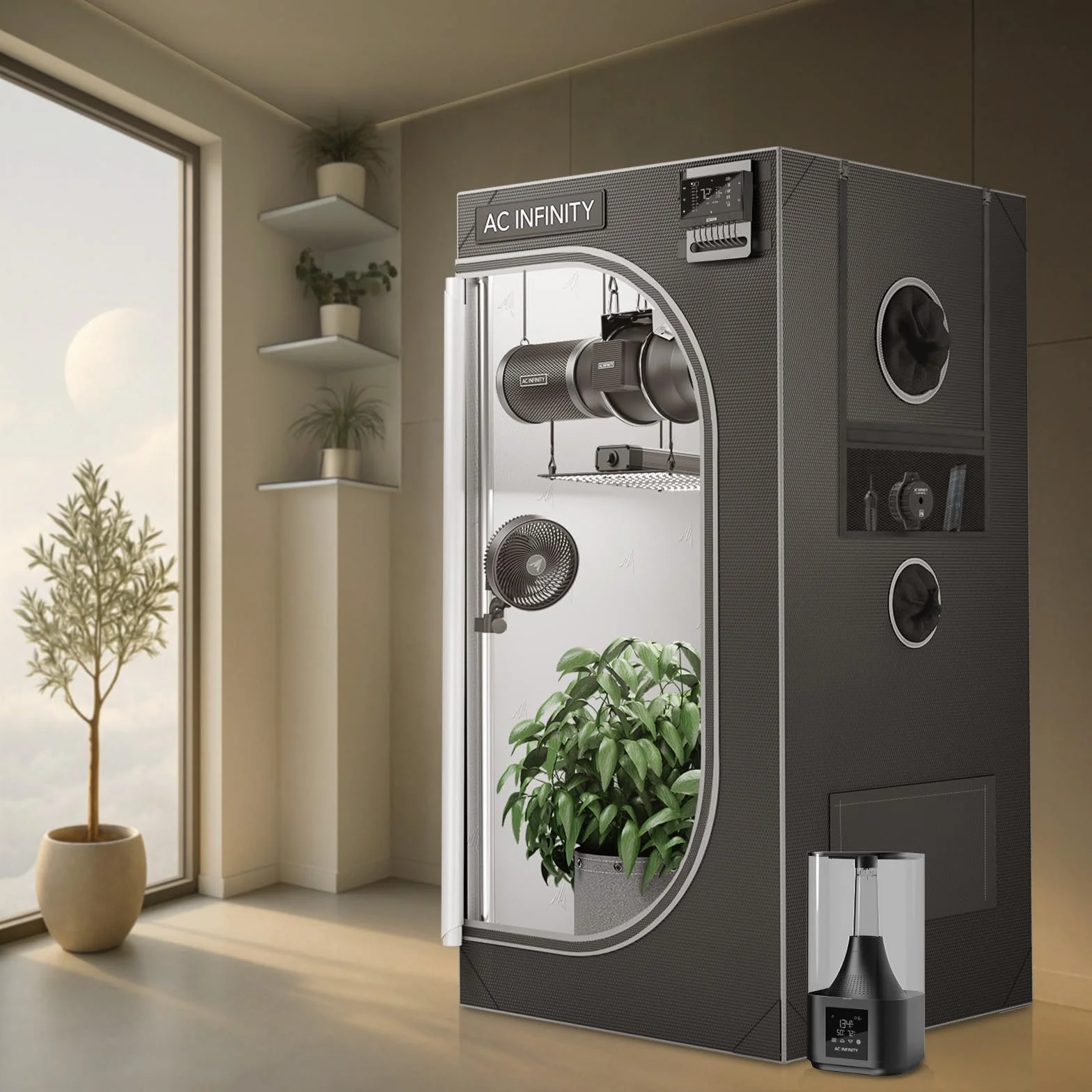 AC Infinity CLOUDLAB 894 Advance Grow Namiot 240x120x200 cm, stalowe pręty 25 mm, 2000D Mylar