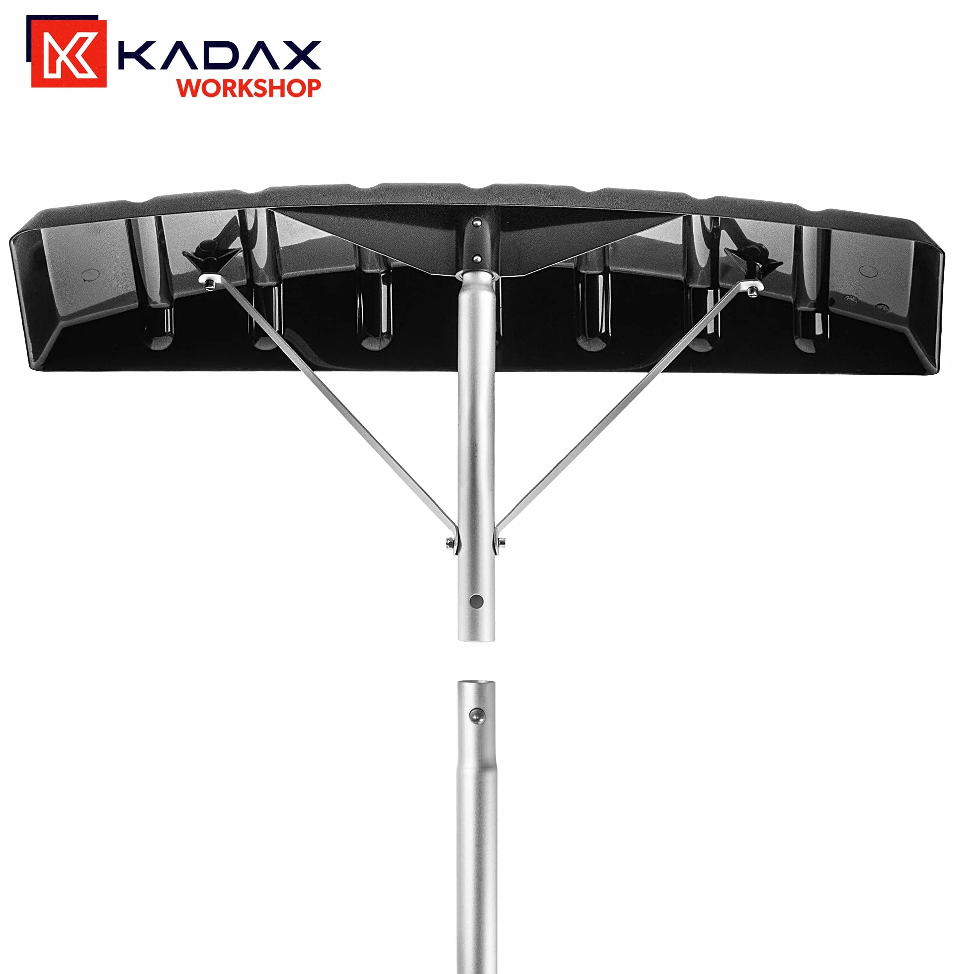 KADAX Odśnieżarka dachowa teleskopowa aluminiowa 180-473 cm