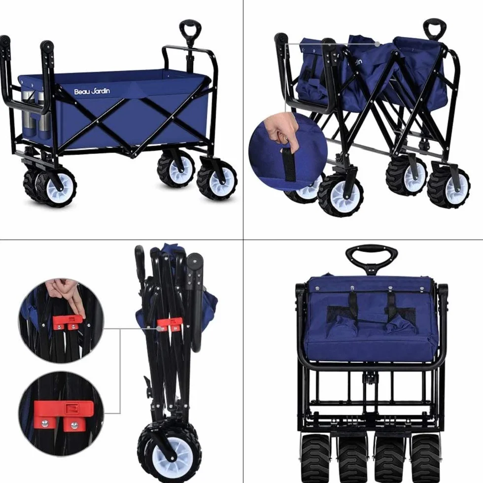 BEAU JARDIN składany wózek transportowy 100 kg