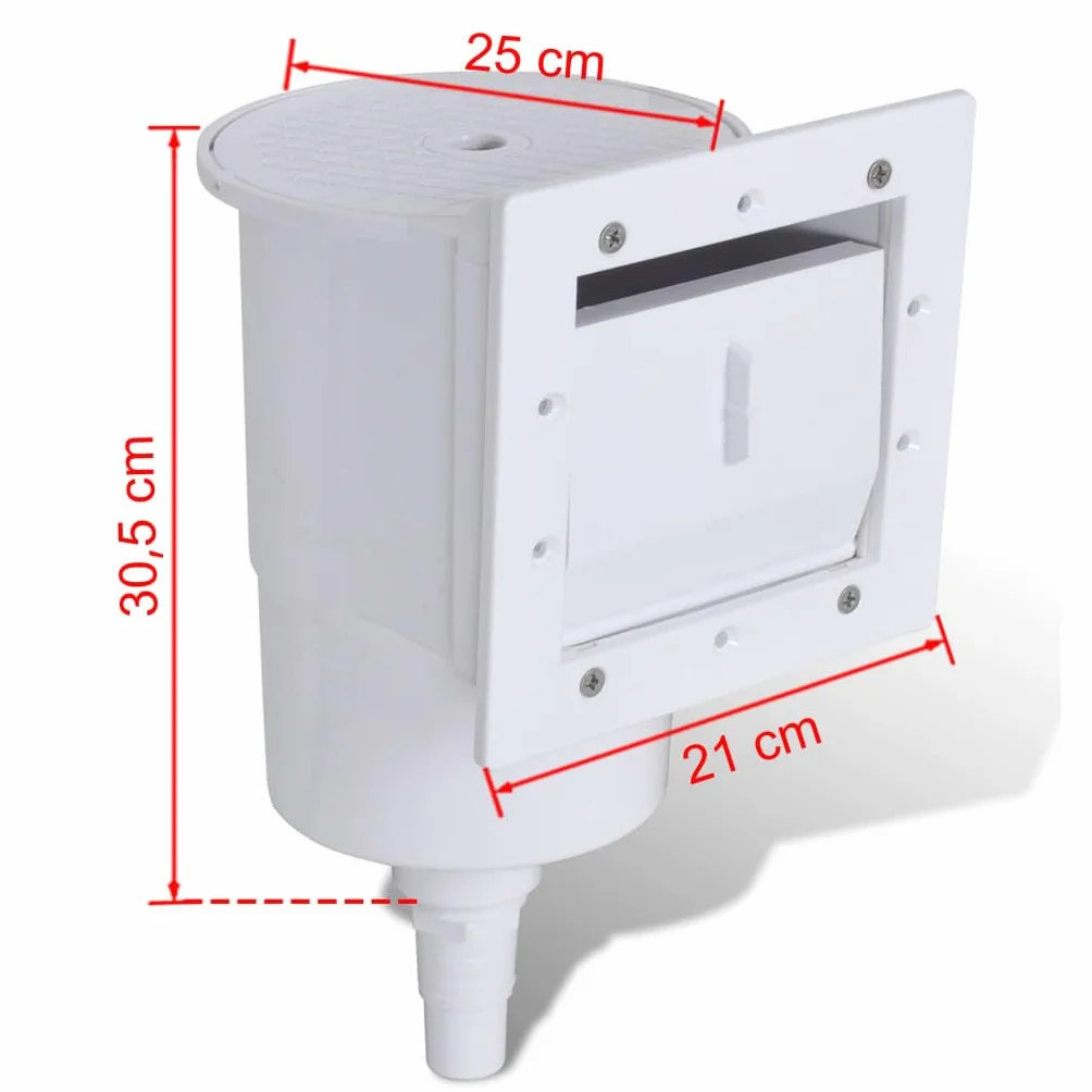 vidaXL 8-częściowy skimmer oczyszczacz do basenu 21x25x30,5 cm